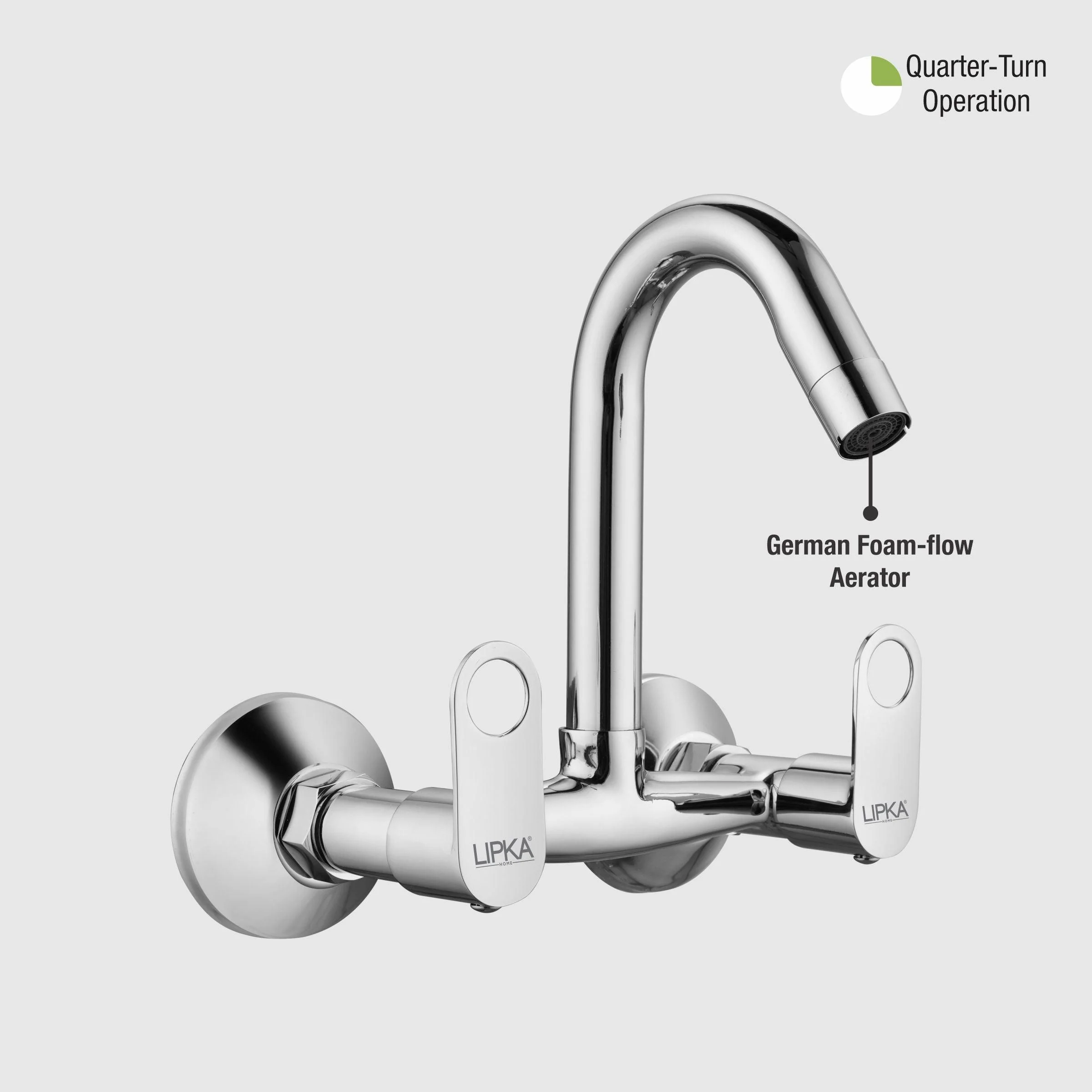 Orbiter Sink Mixer Brass Faucet with Swivel Spout Faucet - LIPKA - Image 5
