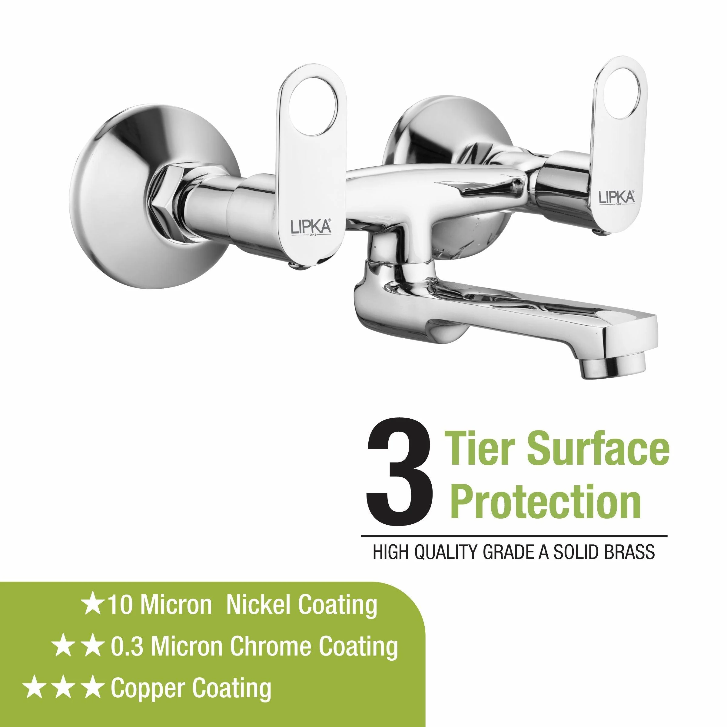Orbiter  Wall Mixer Brass Faucet - LIPKA - Image 4