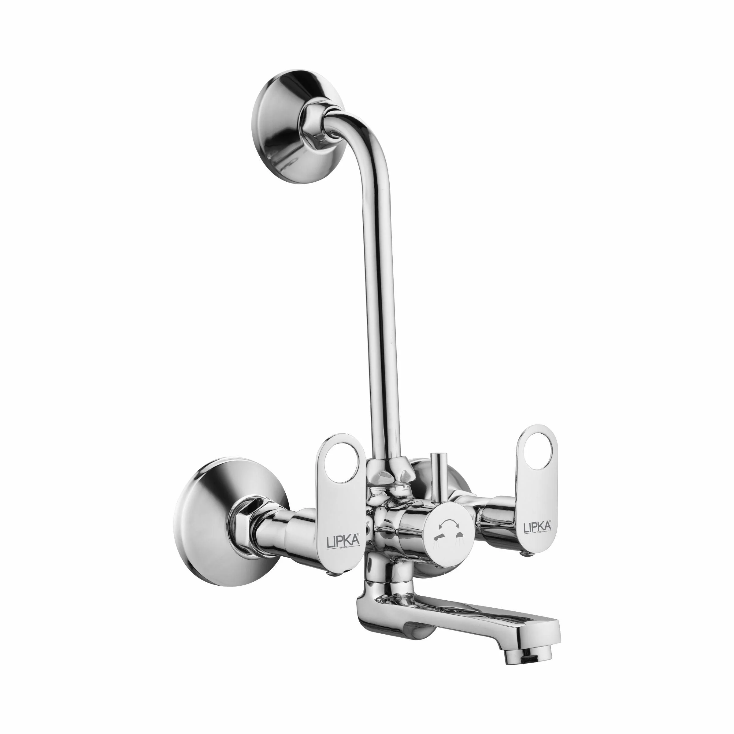Orbiter Wall Mixer Brass Faucet with L Bend - LIPKA