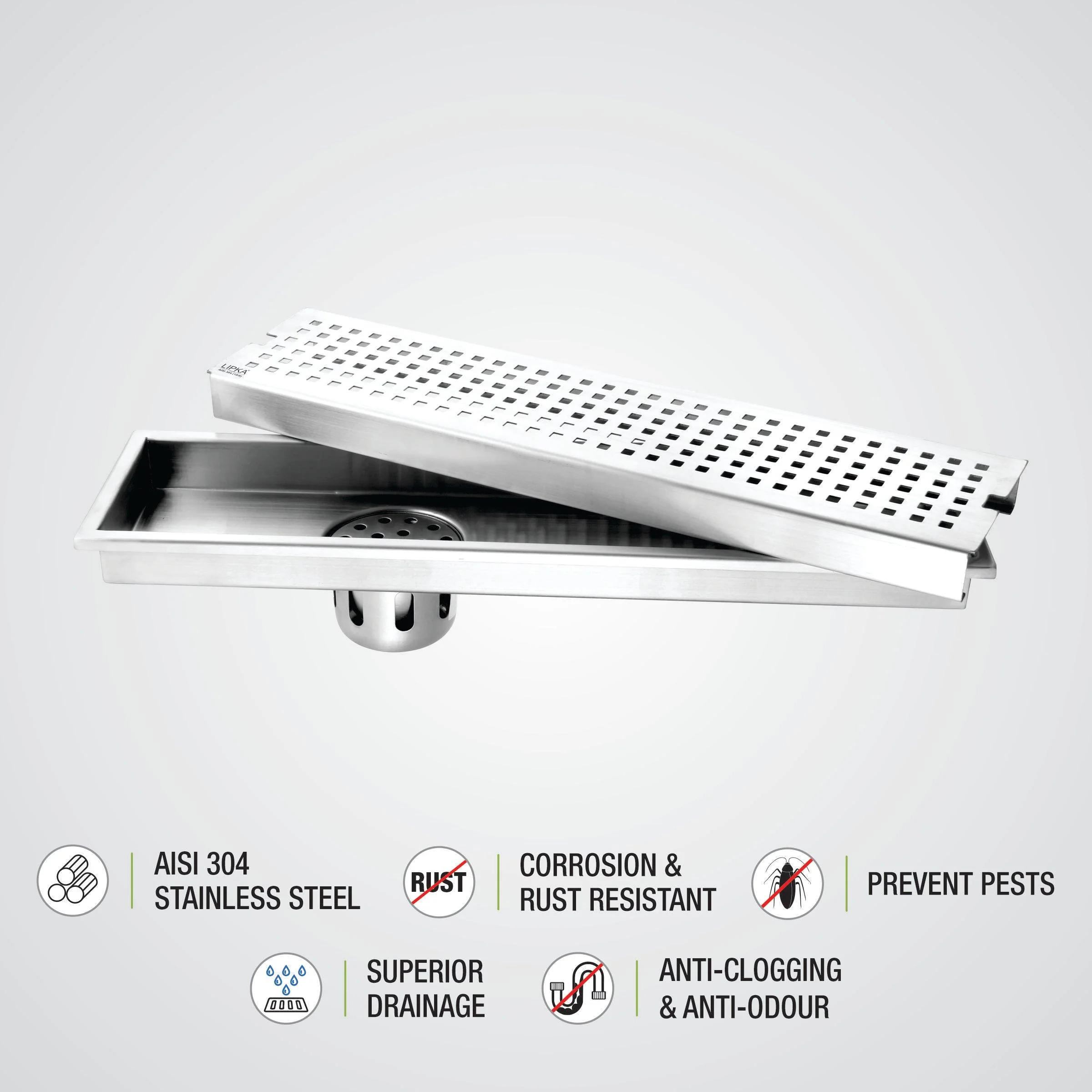 Palo Shower Drain Channel (18 x 5 Inches) - LIPKA - Image 4