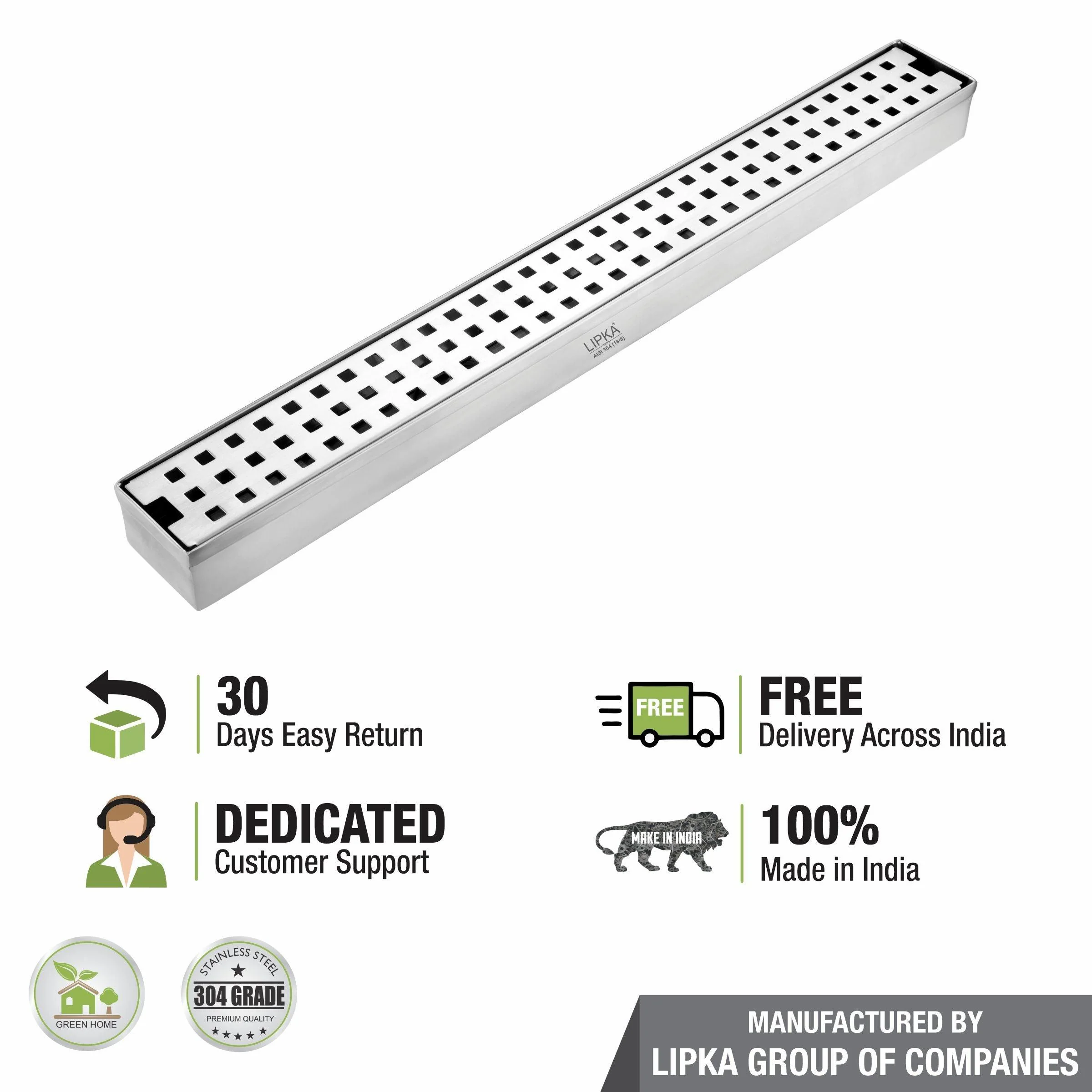 Palo Shower Drain Channel 304-Grade (40 x 2 Inches) - LIPKA - Image 6