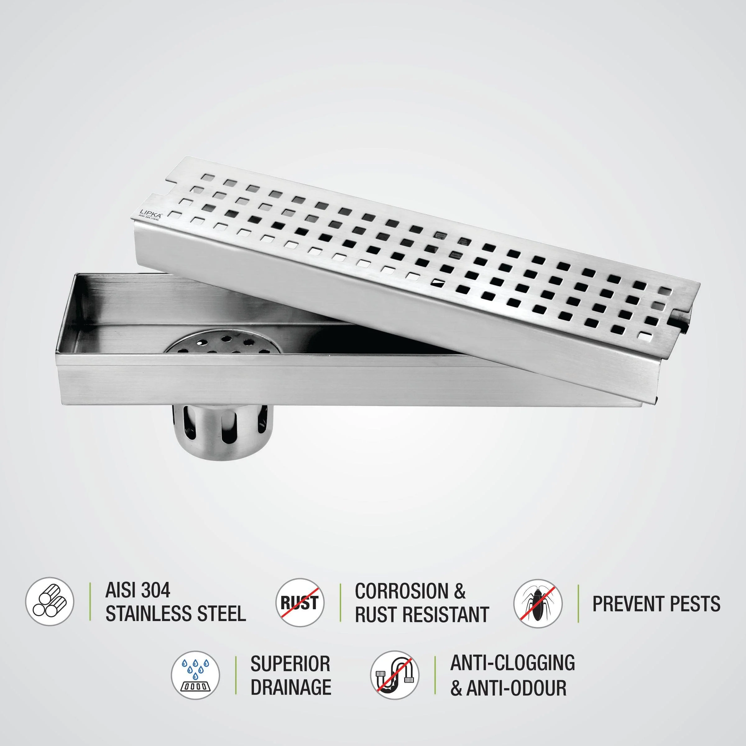 Palo Shower Drain Channel (48 x 3 Inches) - LIPKA - Image 5