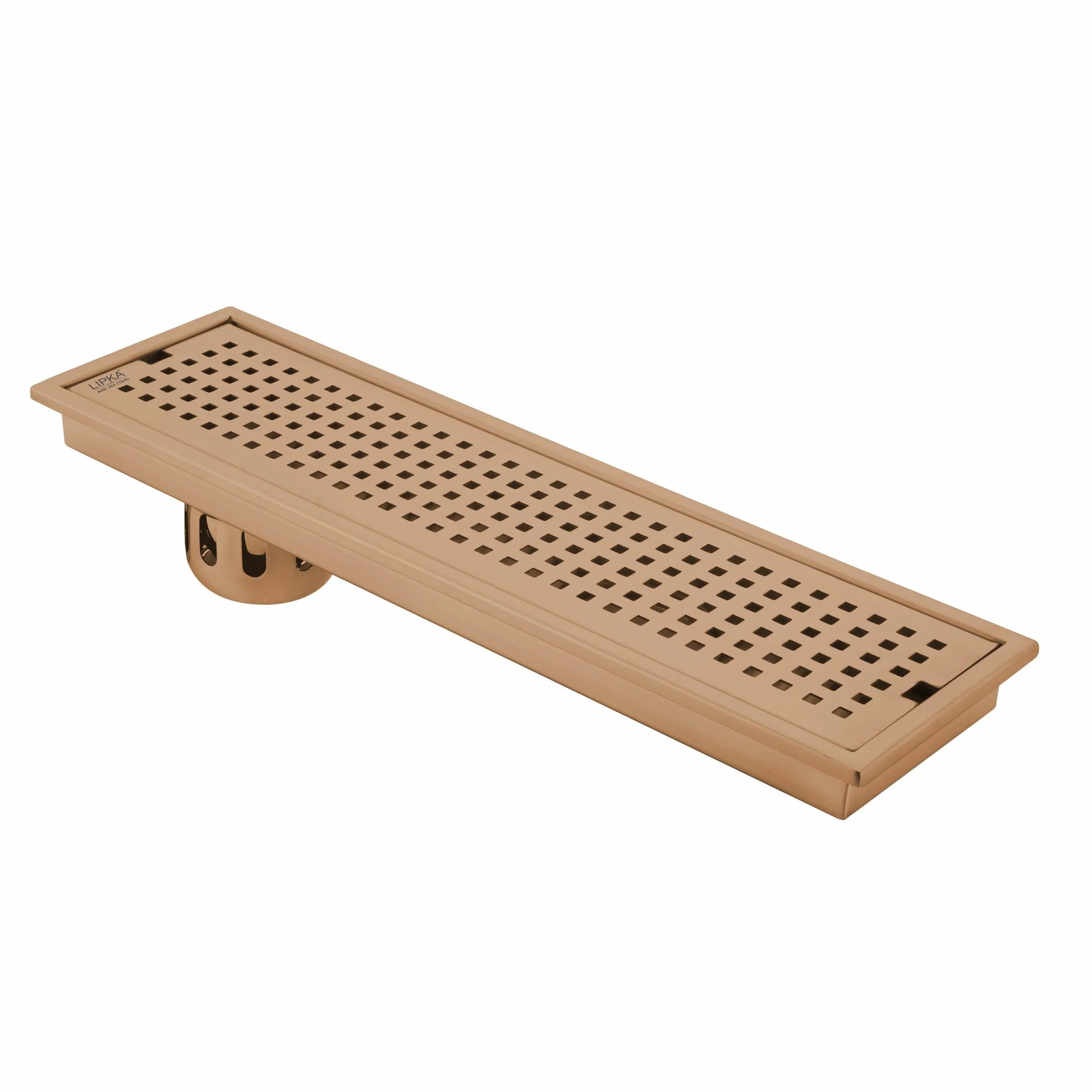 Palo Shower Drain Channel - Antique Copper (40 x 4 Inches) - LIPKA