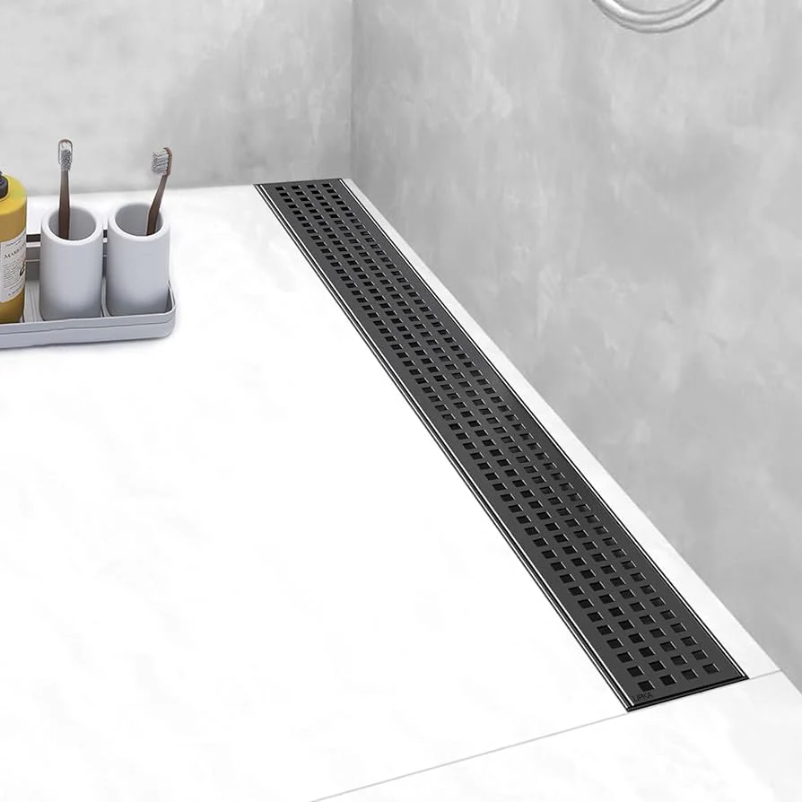 Palo Shower Drain Channel - Black (32 x 3 Inches) - LIPKA - Image 2