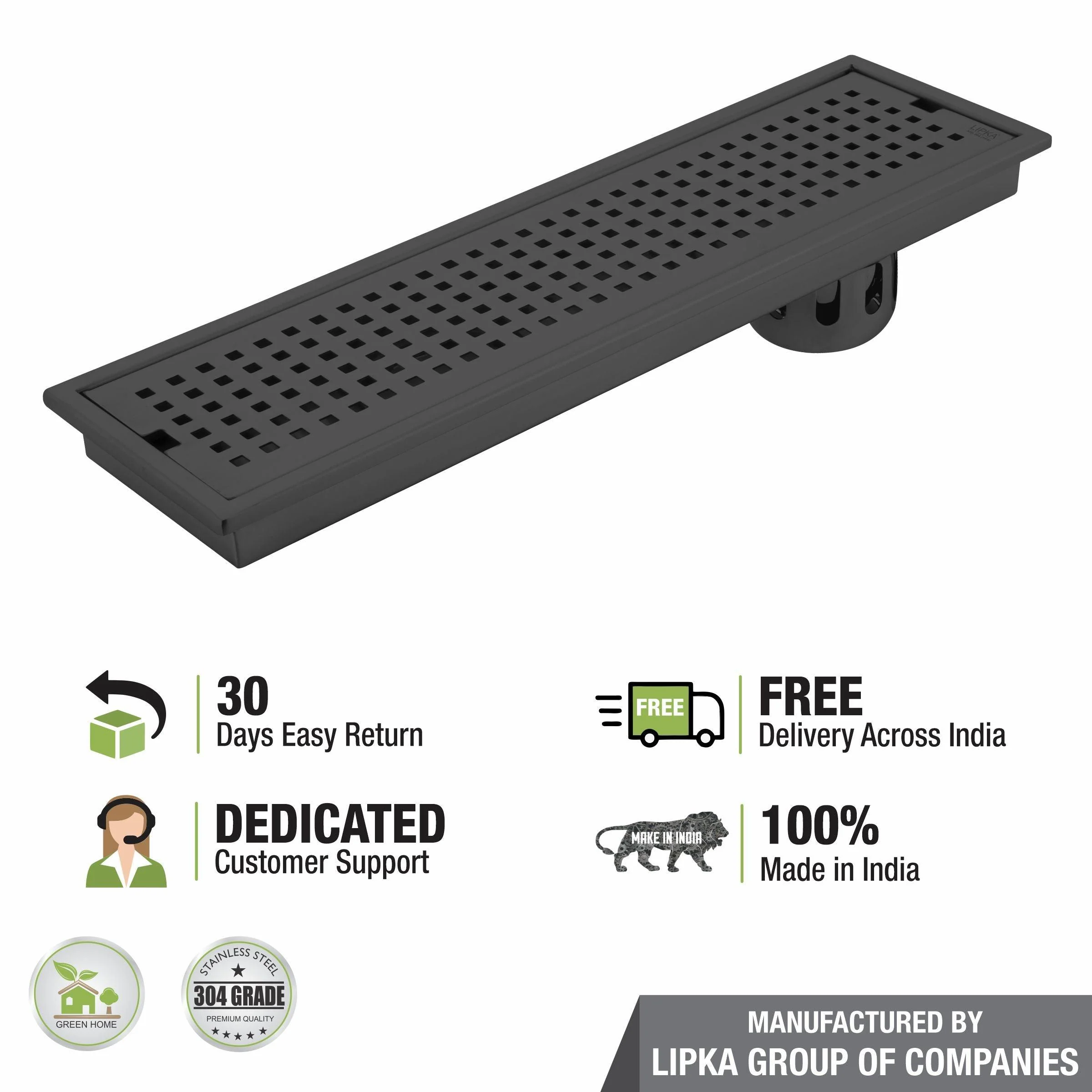 Palo Shower Drain Channel - Black (36 x 4 Inches) - LIPKA - Image 5