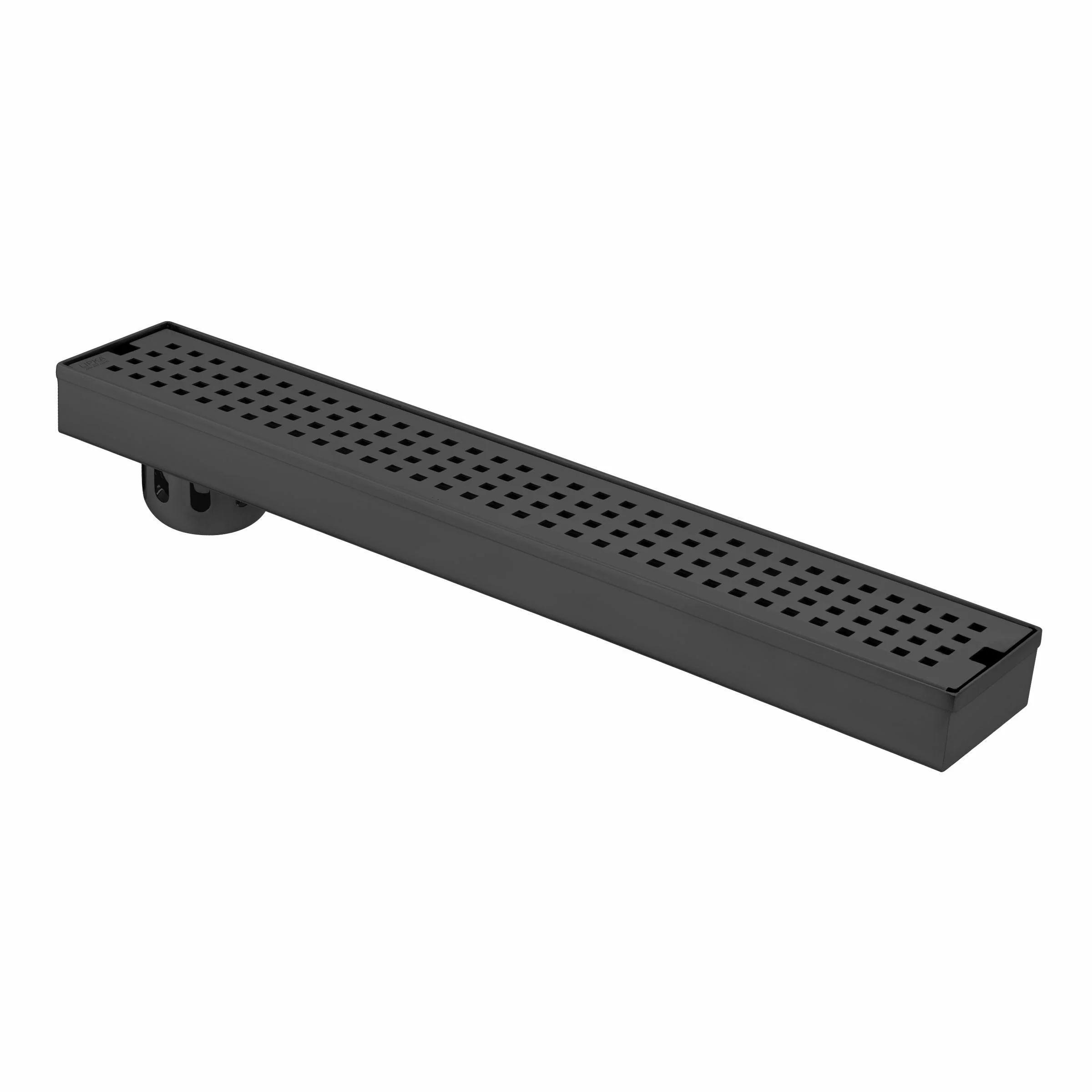 Palo Shower Drain Channel - Black (40 x 3 Inches) - LIPKA
