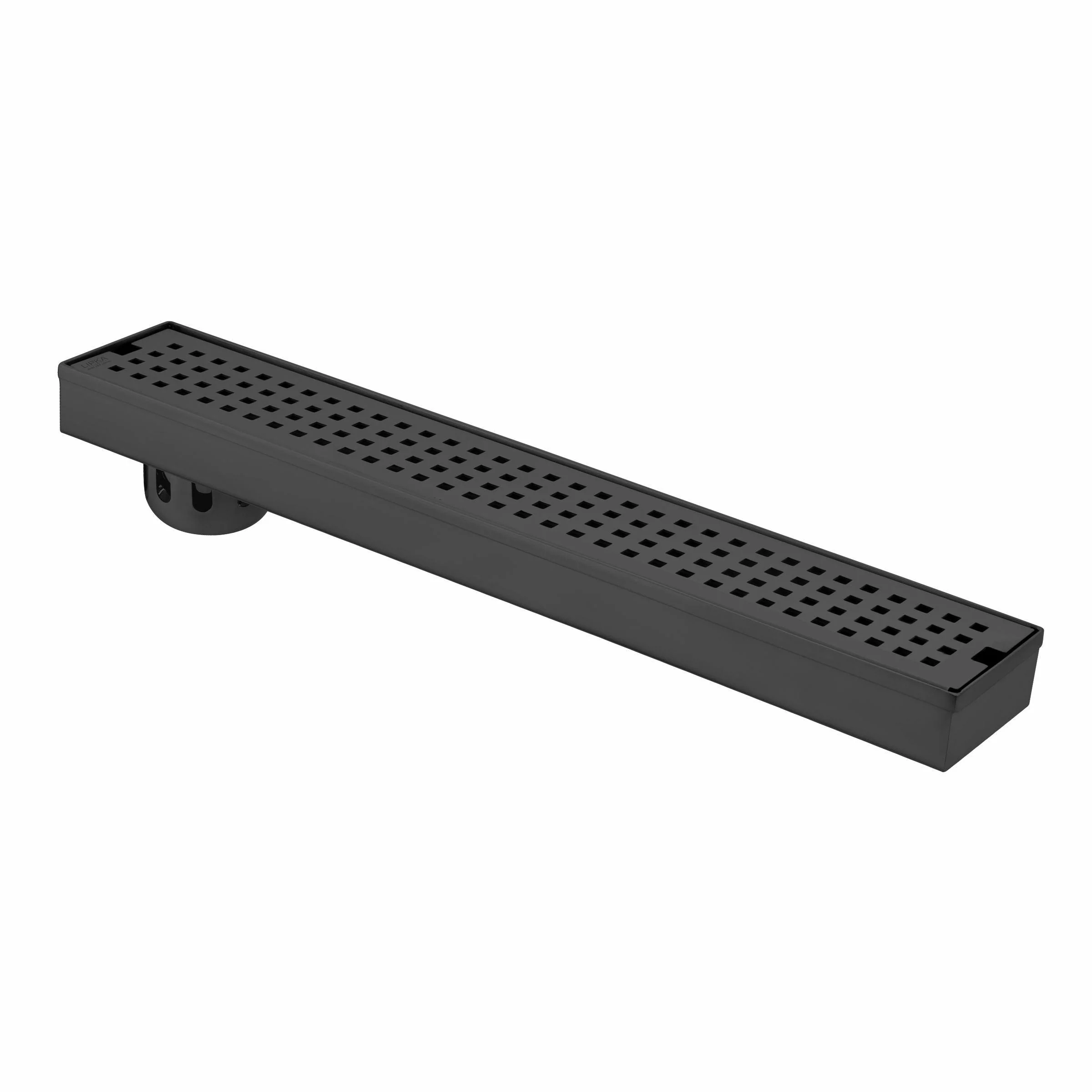 Palo Shower Drain Channel - Black (48 x 3 Inches) - LIPKA