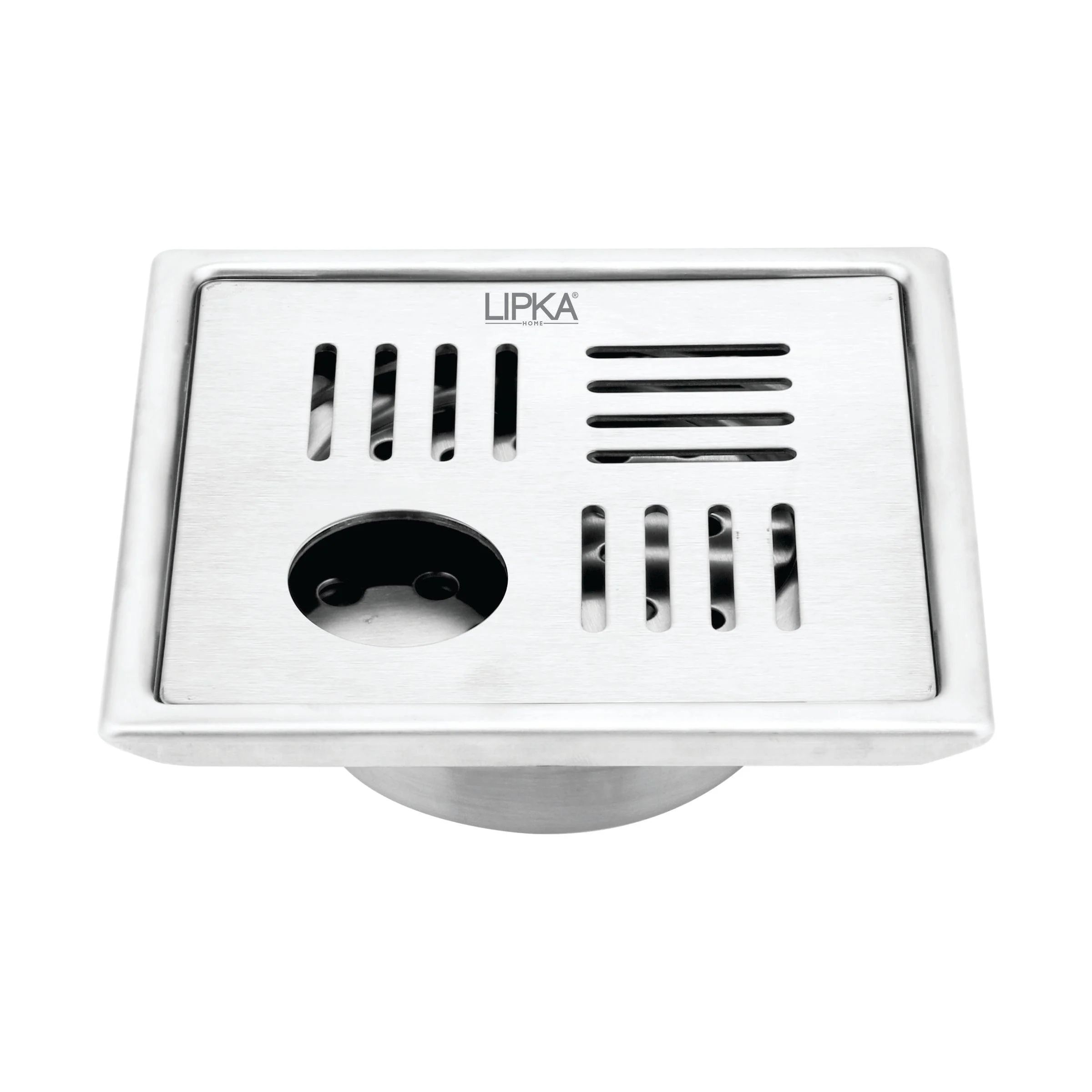 Pink Exclusive Square Floor Drain (5 x 5 Inches) with Hole and Cockroach Trap - LIPKA