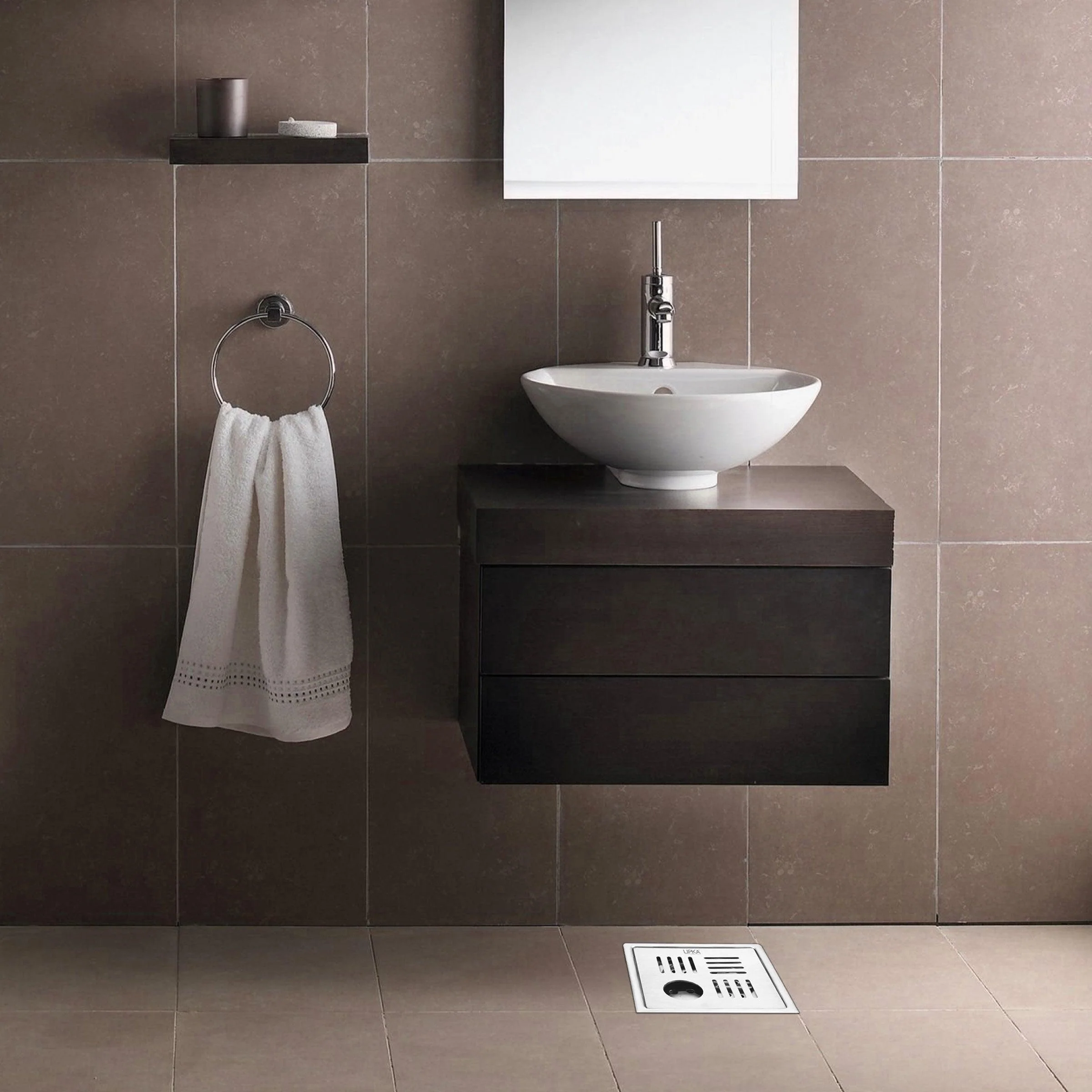 Pink Exclusive Square Floor Drain (5 x 5 Inches) with Hole and Cockroach Trap - LIPKA - Image 6