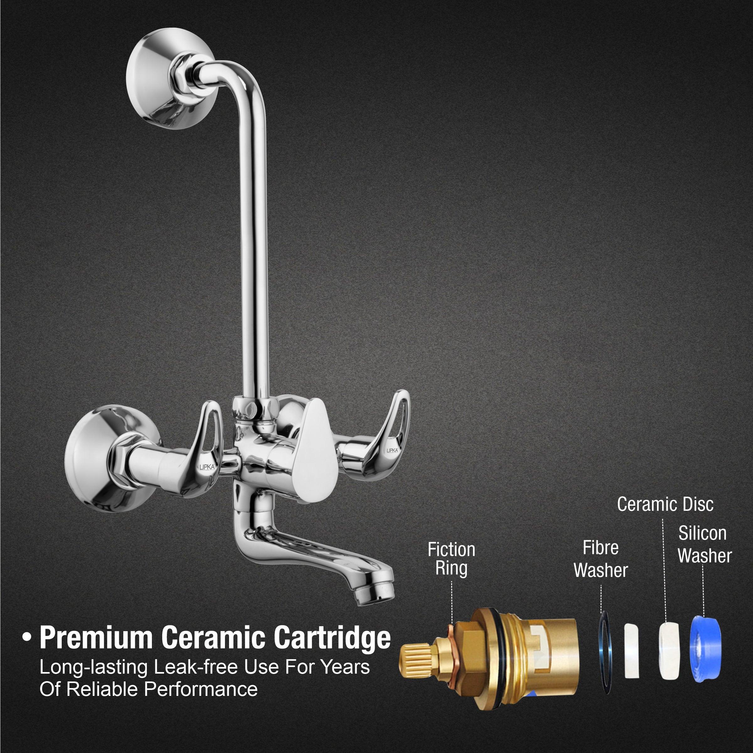 Pixel Wall Mixer with L Bend Faucet - LIPKA - Image 3