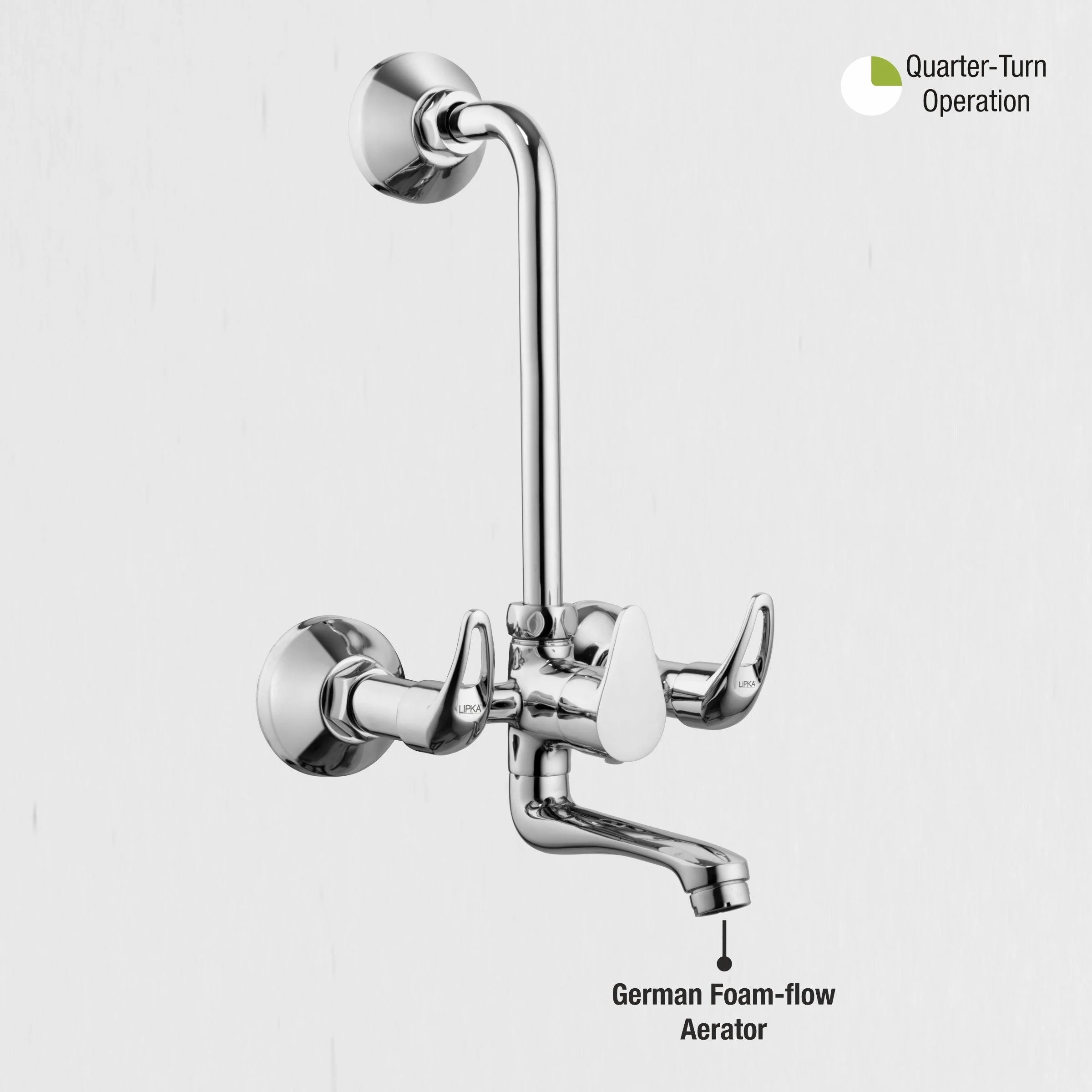 Pixel Wall Mixer with L Bend Faucet - LIPKA - Image 5