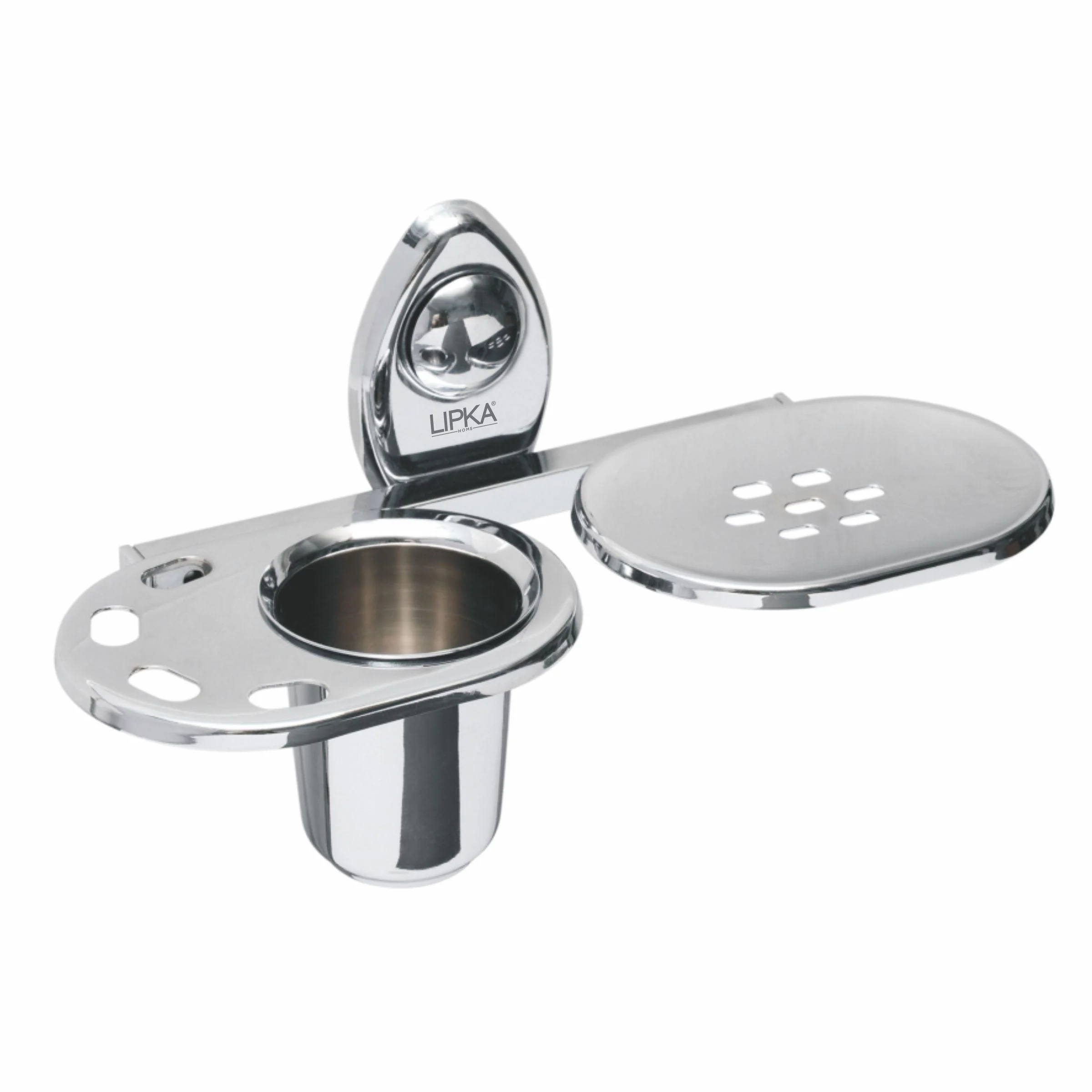 Point Soap Dish with Tumbler Holder - LIPKA