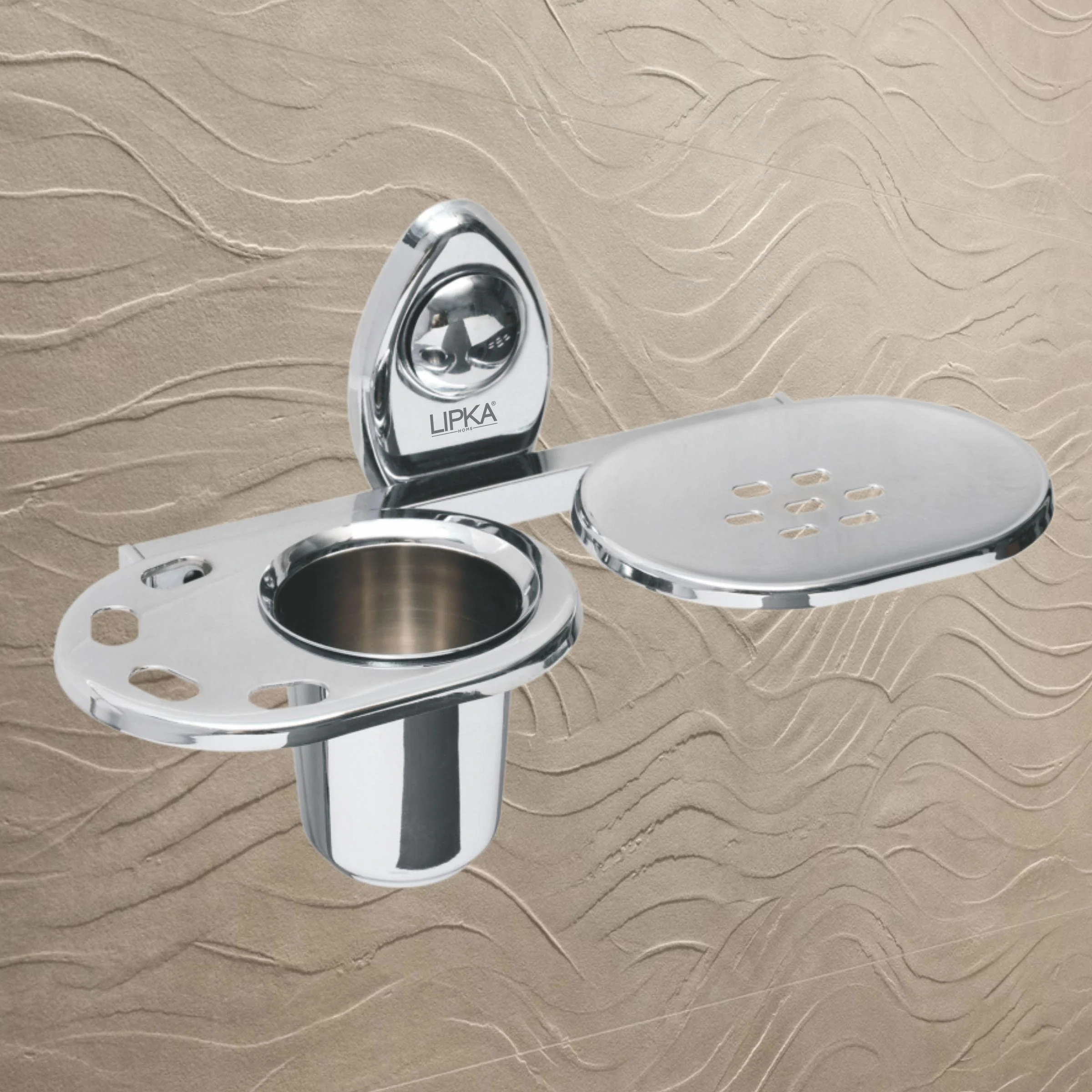 Point Soap Dish with Tumbler Holder - LIPKA - Image 3