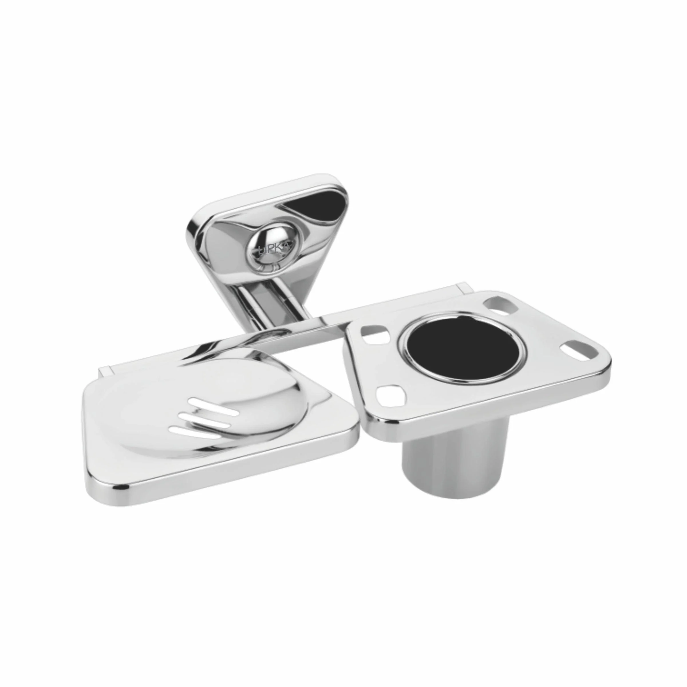 Pyramid 304-Grade Soap Dish with Tumbler Holder - LIPKA