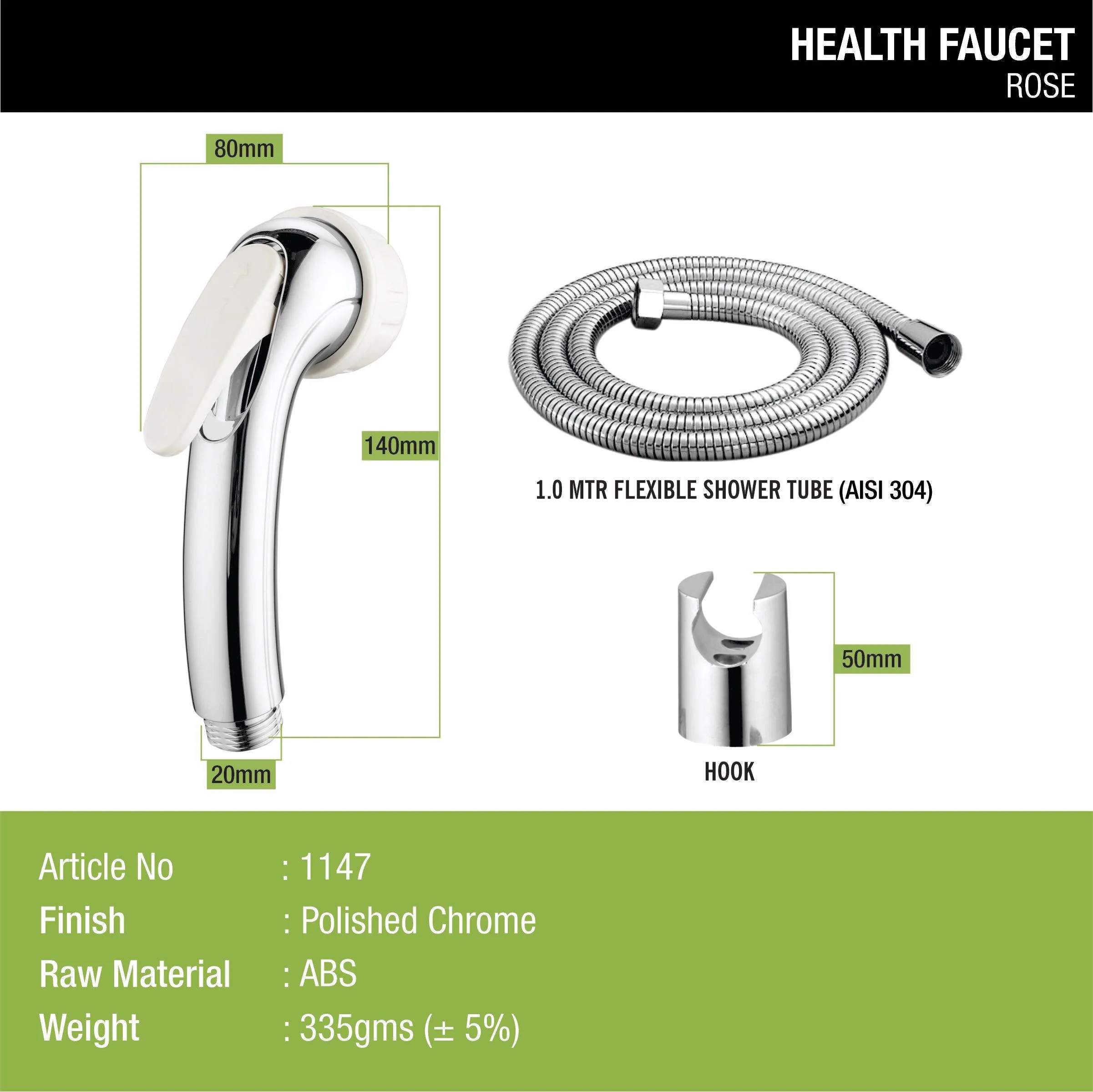 Rose Health Faucet (Complete Set) - LIPKA - Image 3