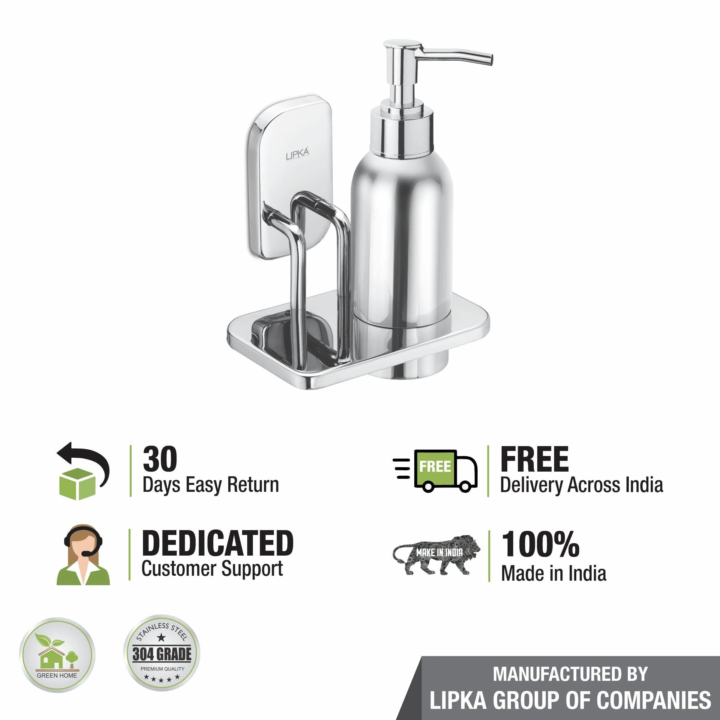 Rose Liquid Soap Dispenser (304-SS) - LIPKA - Image 3