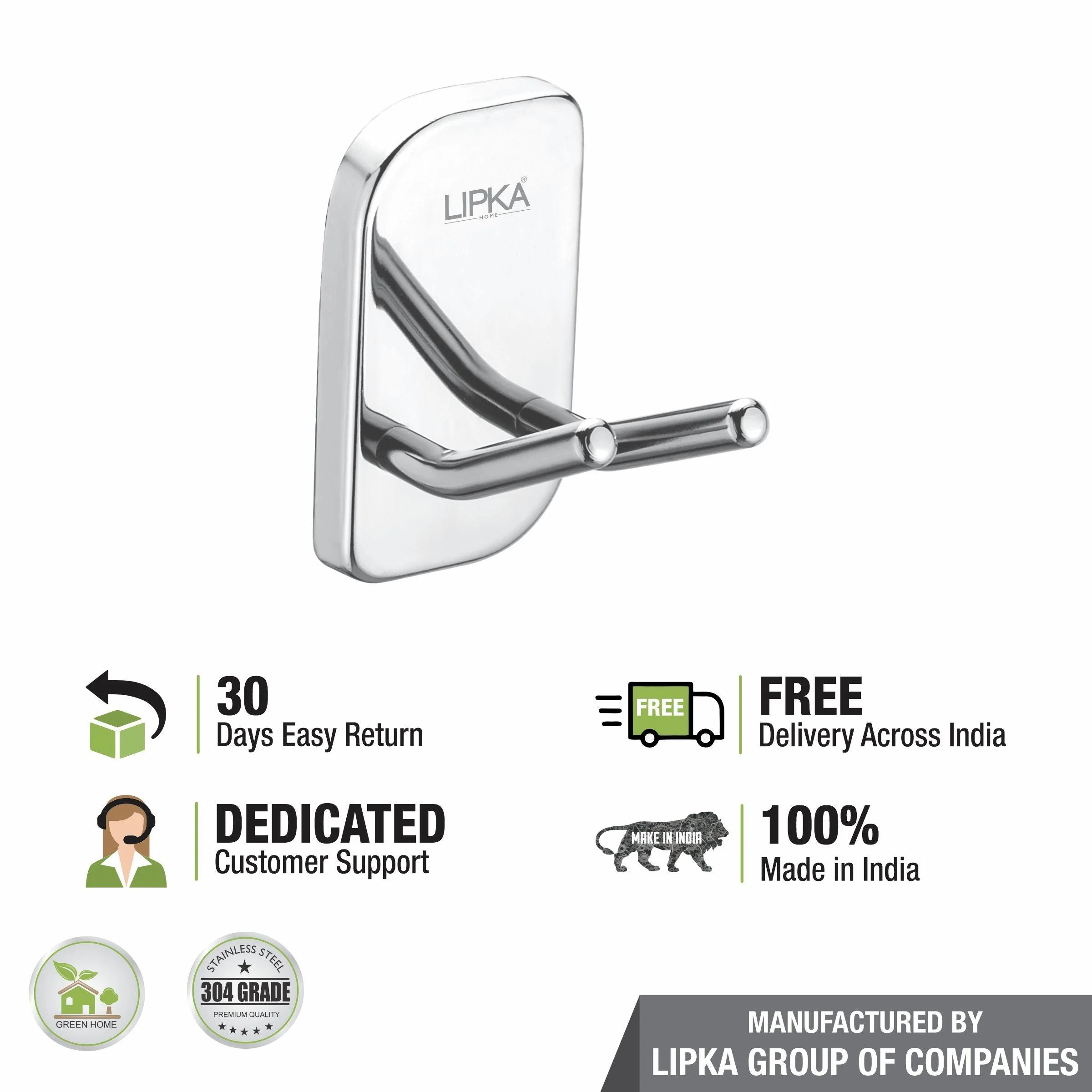 Rose Robe Hook (304-SS) - LIPKA - Image 3