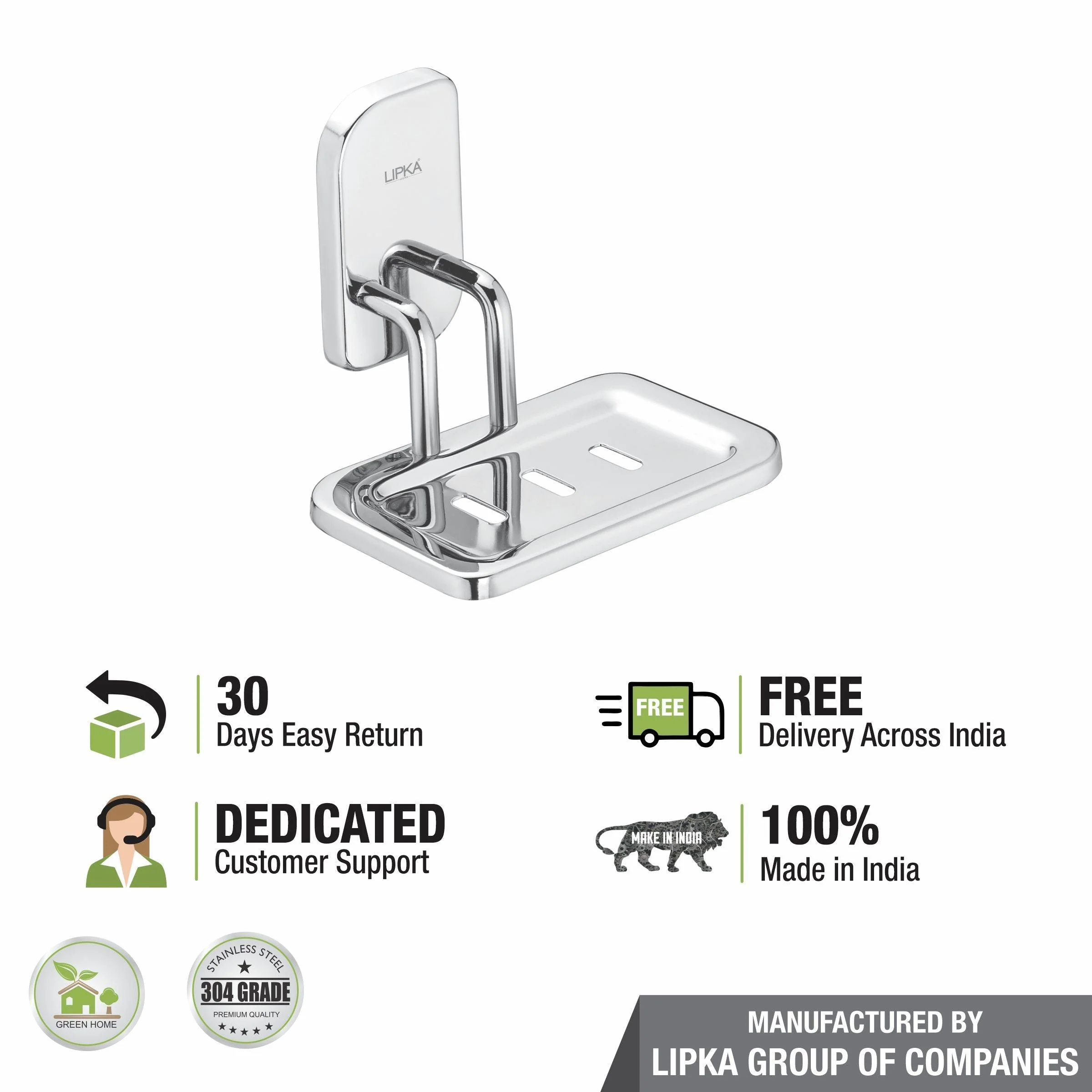 Rose Soap Dish (304-SS) - LIPKA - Image 3