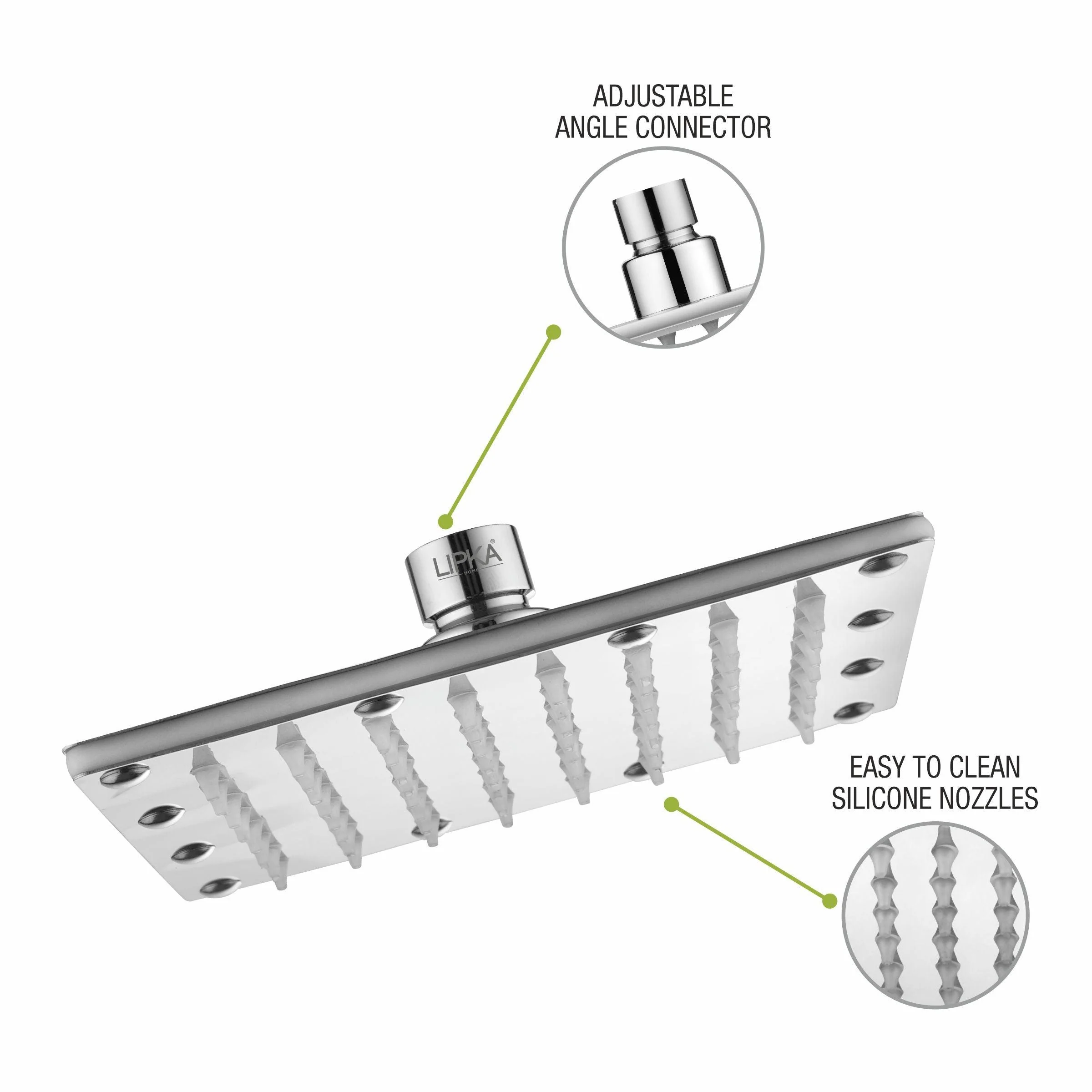 Sandwich 304-Grade Overhead Rain Shower (12 x 12 Inches) - LIPKA - Image 3