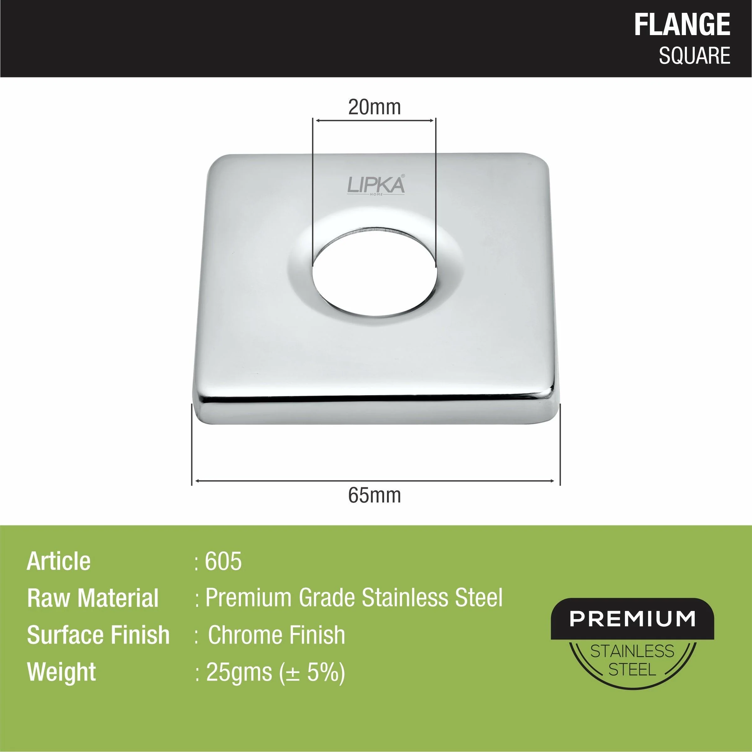 Square Flange Pack of 10 - LIPKA - Image 2