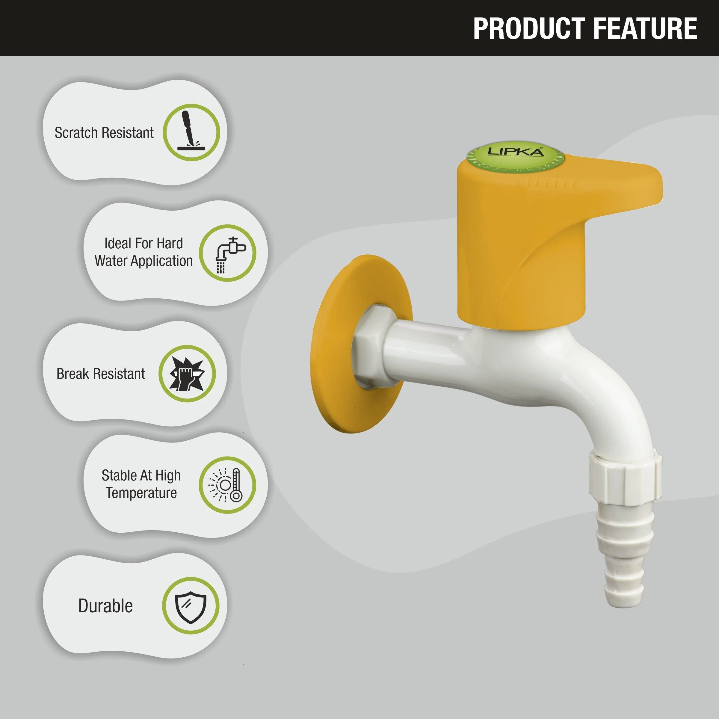 Sunflow Nozzle Bib Tap PTMT Faucet - LIPKA - Image 5
