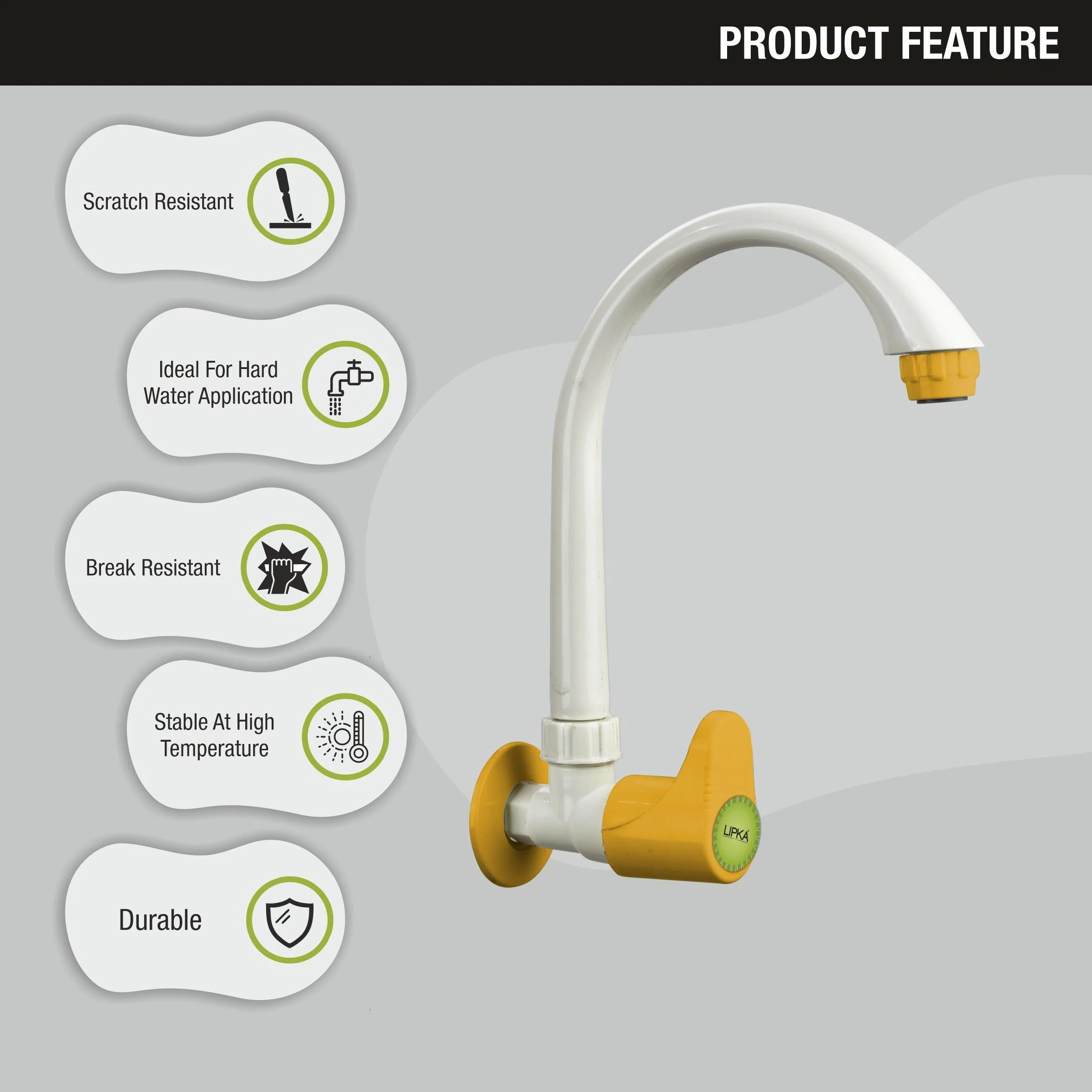 Sunflow PTMT Swan Neck Faucet - LIPKA - Image 5
