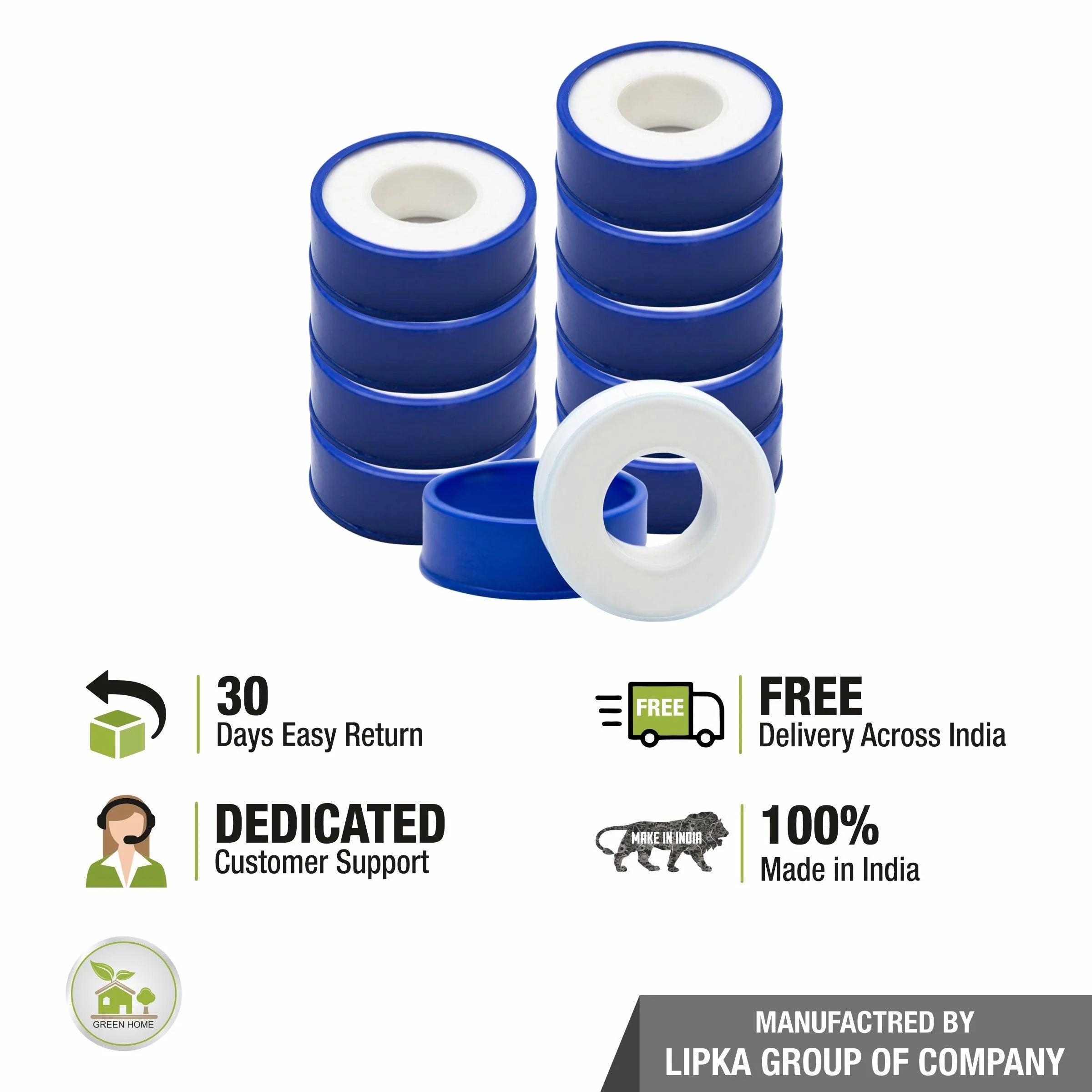 Thread Seal PTFE Tape (Pack of 10 )- LIPKA - Image 5