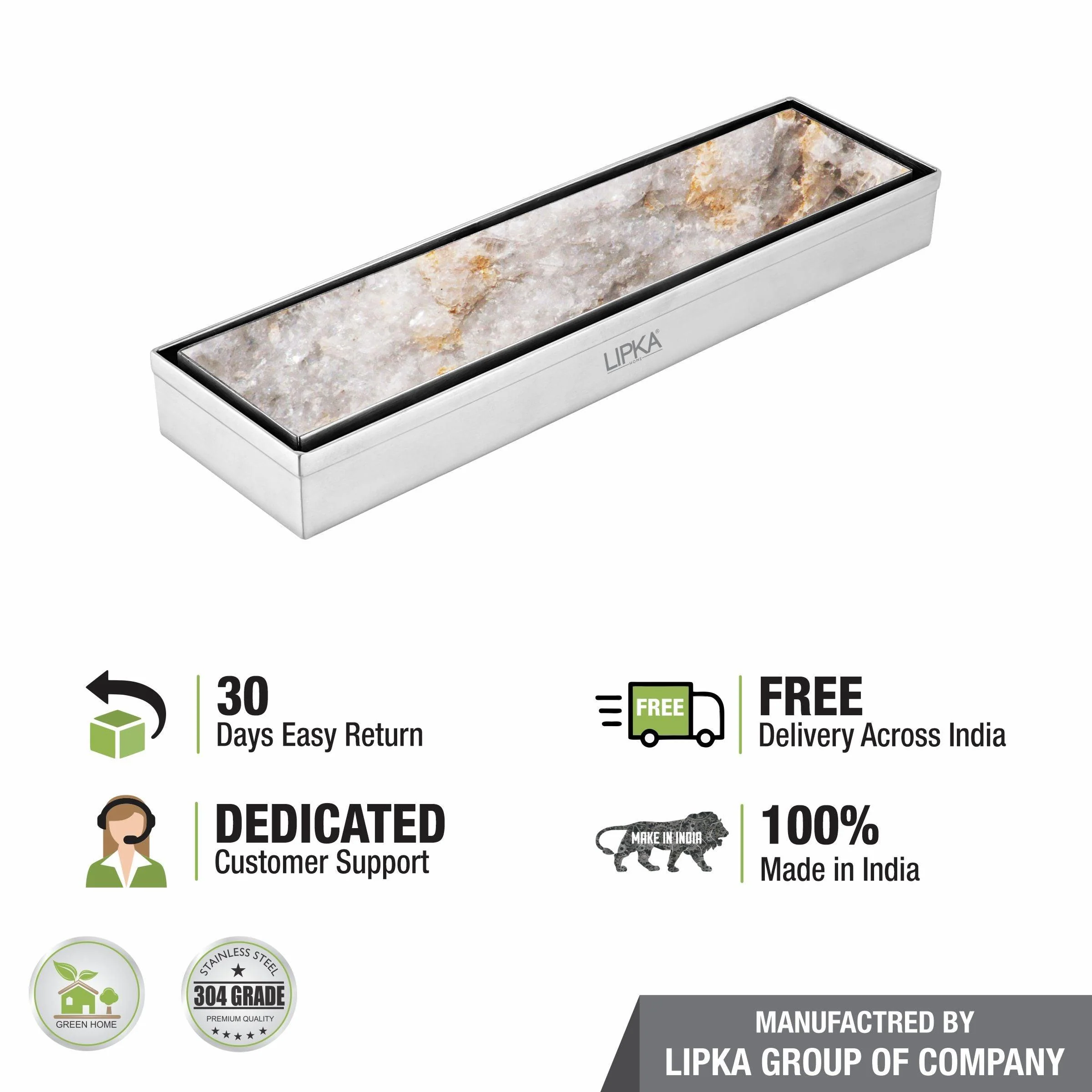 Tile Insert Shower Drain Channel (12 x 3 Inches) - LIPKA - Image 5