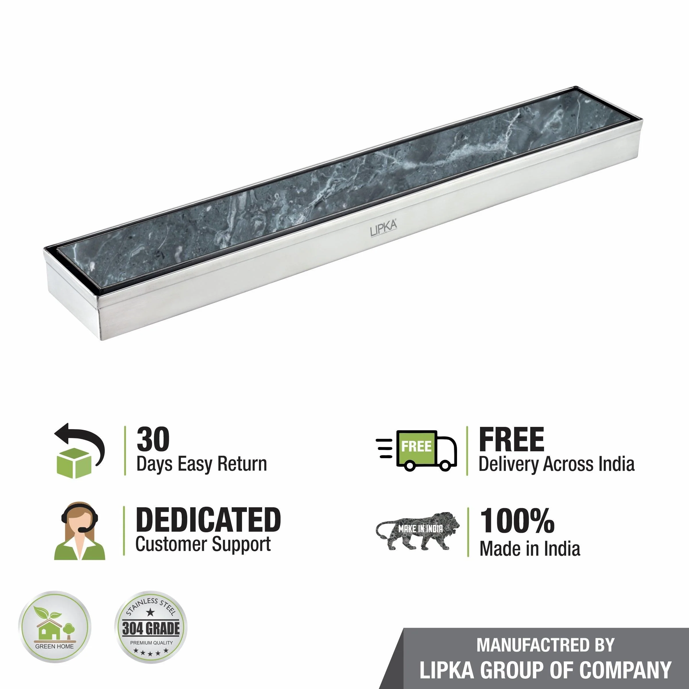 Tile Insert Shower Drain Channel (18 x 2 Inches) - LIPKA - Image 6