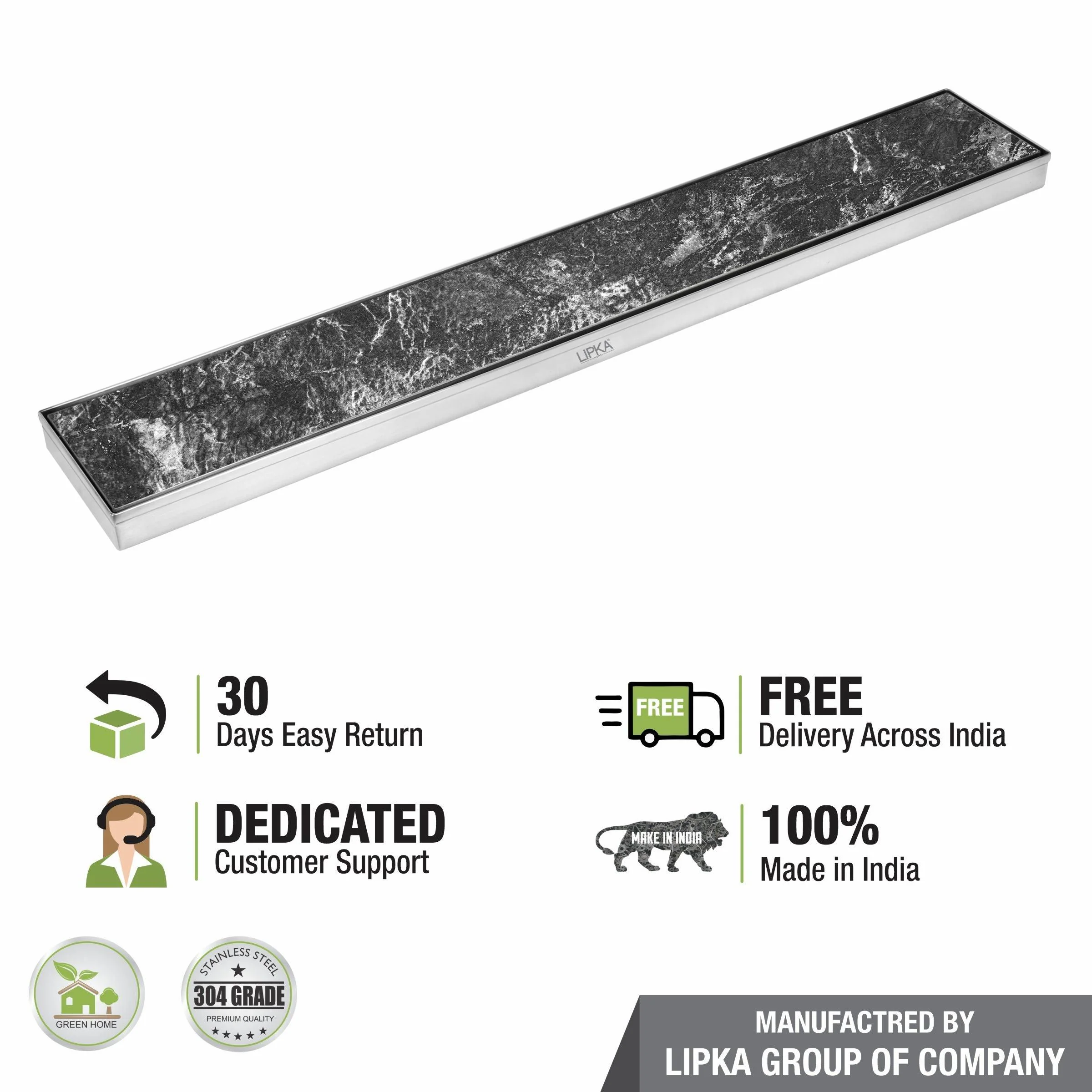 Tile Insert Shower Drain Channel (48 x 4 Inches) - LIPKA - Image 6