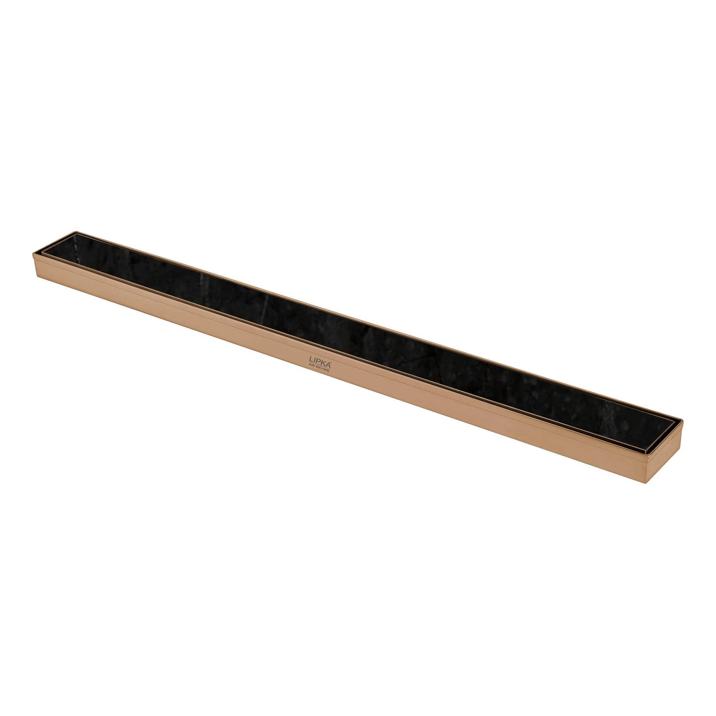 Tile Insert Shower Drain Channel - Antique Copper (32 x 2 Inches) - LIPKA