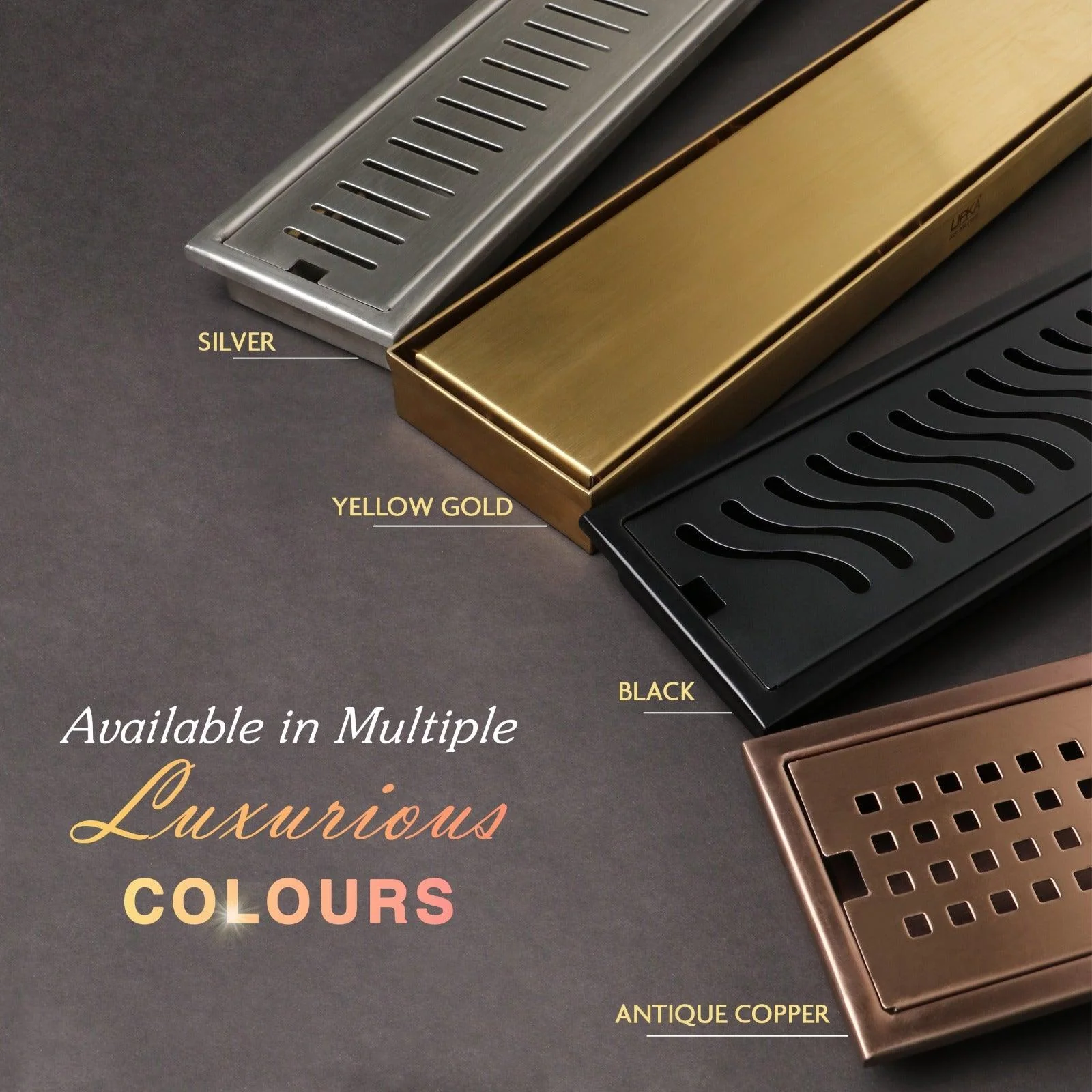 Tile Insert Shower Drain Channel - Antique Copper (36 x 4 Inches) - LIPKA - Image 5