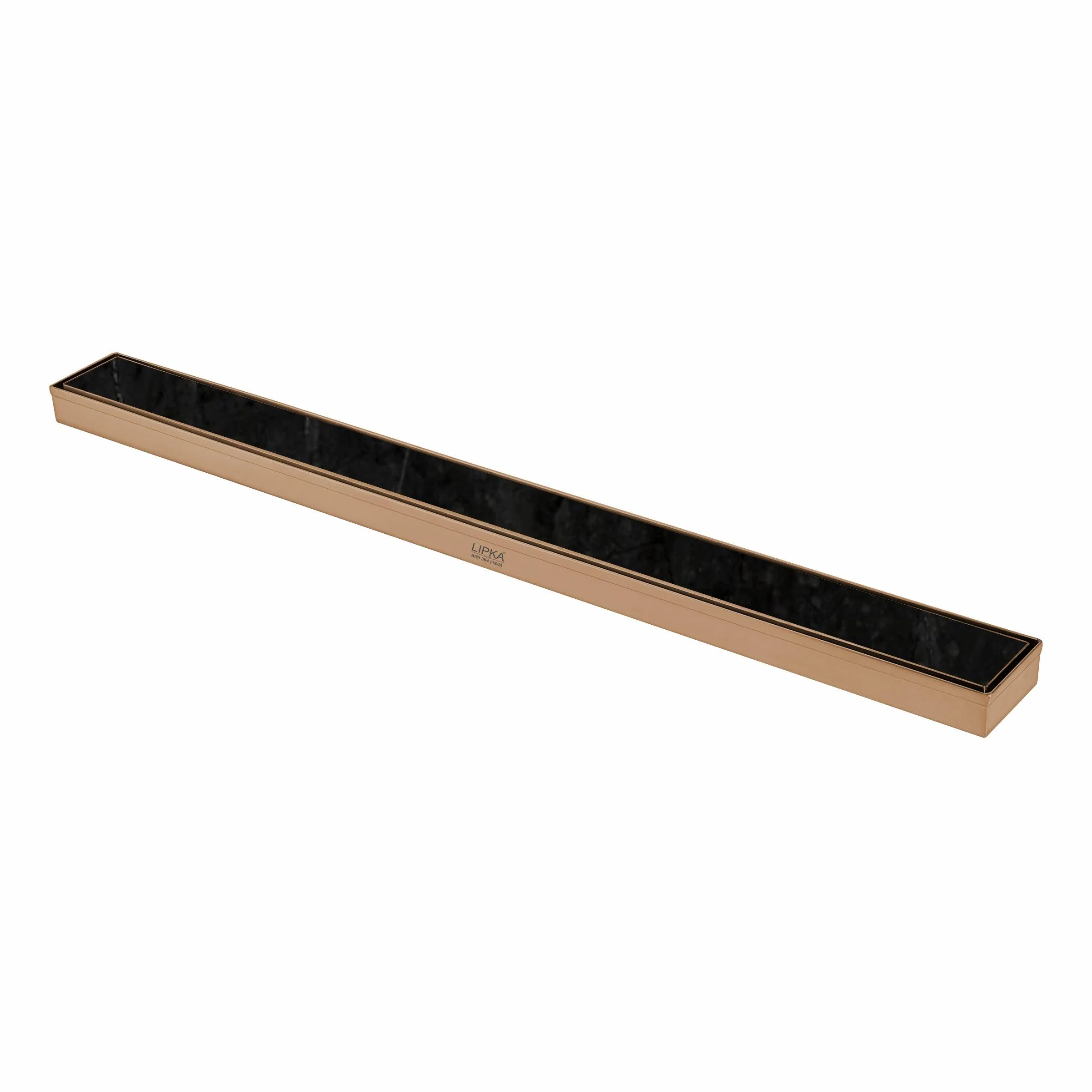 Tile Insert Shower Drain Channel - Yellow Gold (32 x 2 Inches) - LIPKA