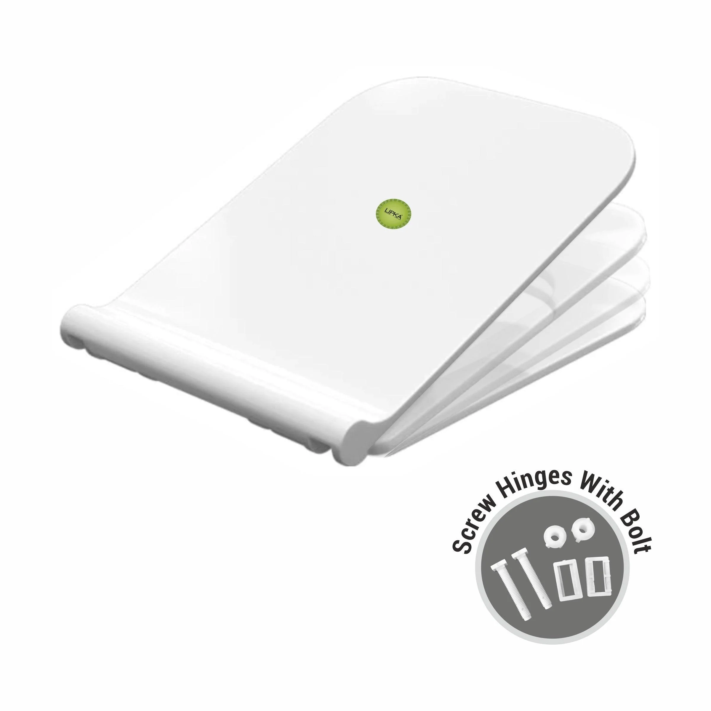 Square Toilet Seat Cover (Soft Close) |Commode not included| - LIPKA