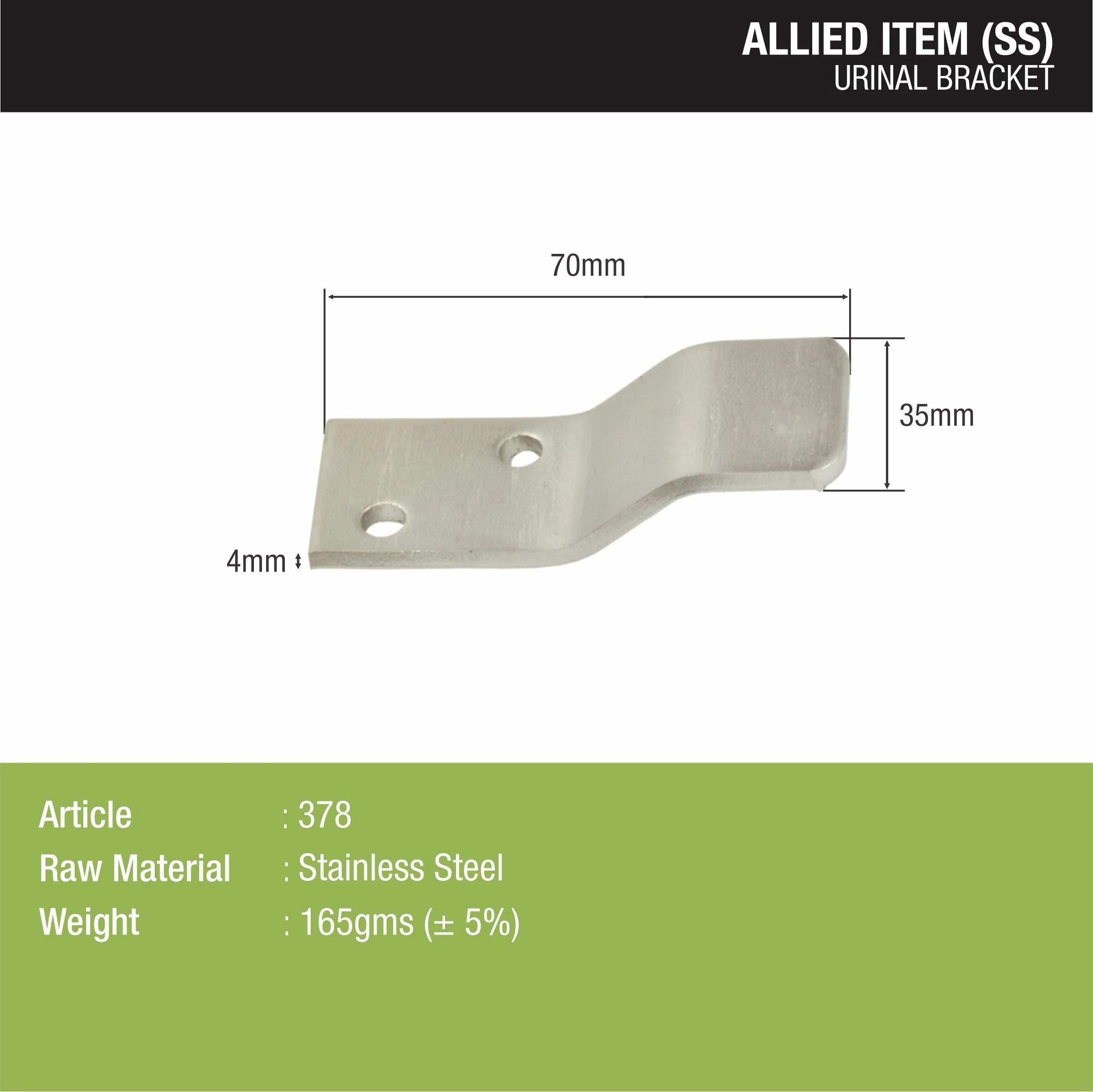 Urinal Bracket (Stainless Steel) - LIPKA - Image 2
