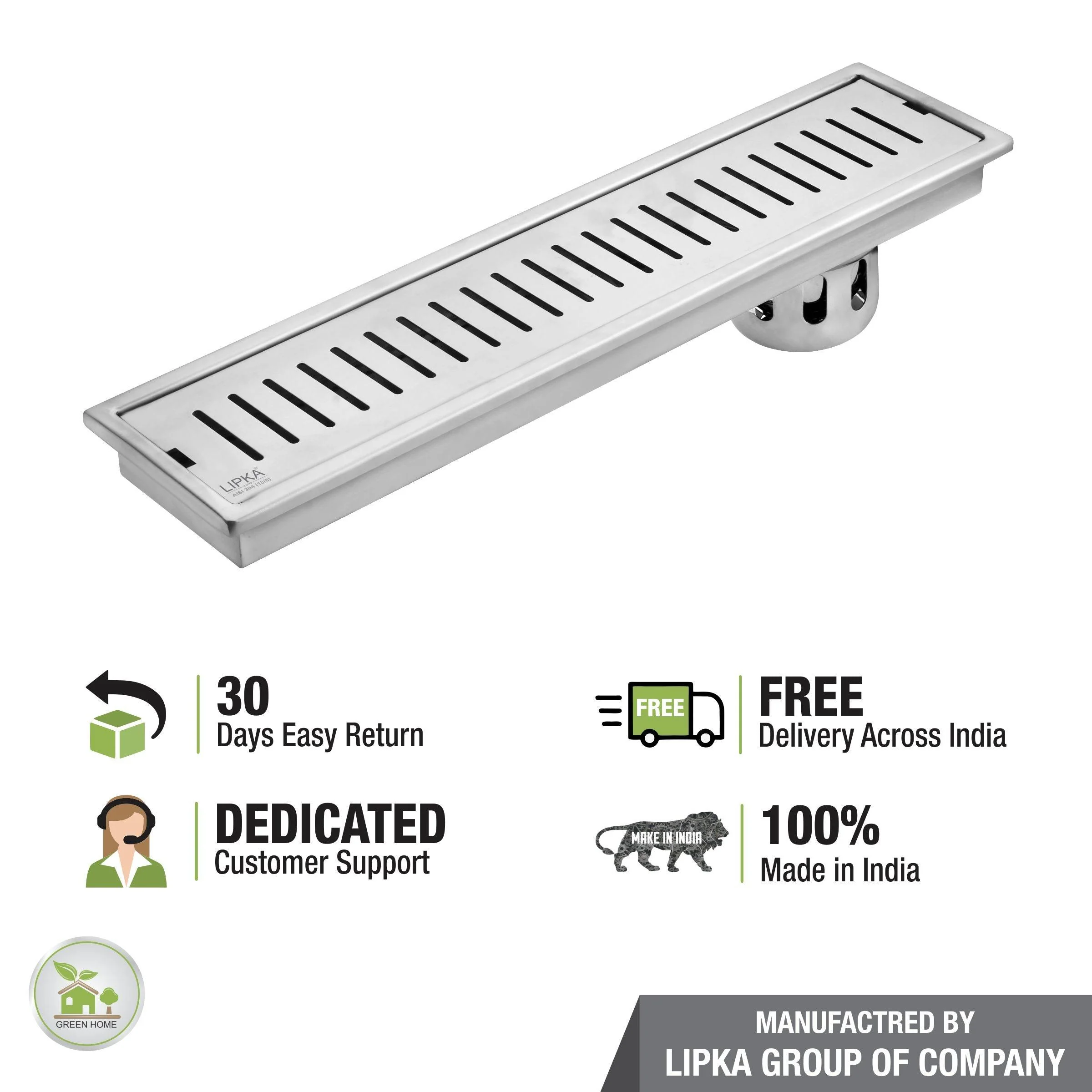 Vertical Shower Drain Channel (32 x 5 Inches) - LIPKA - Image 6