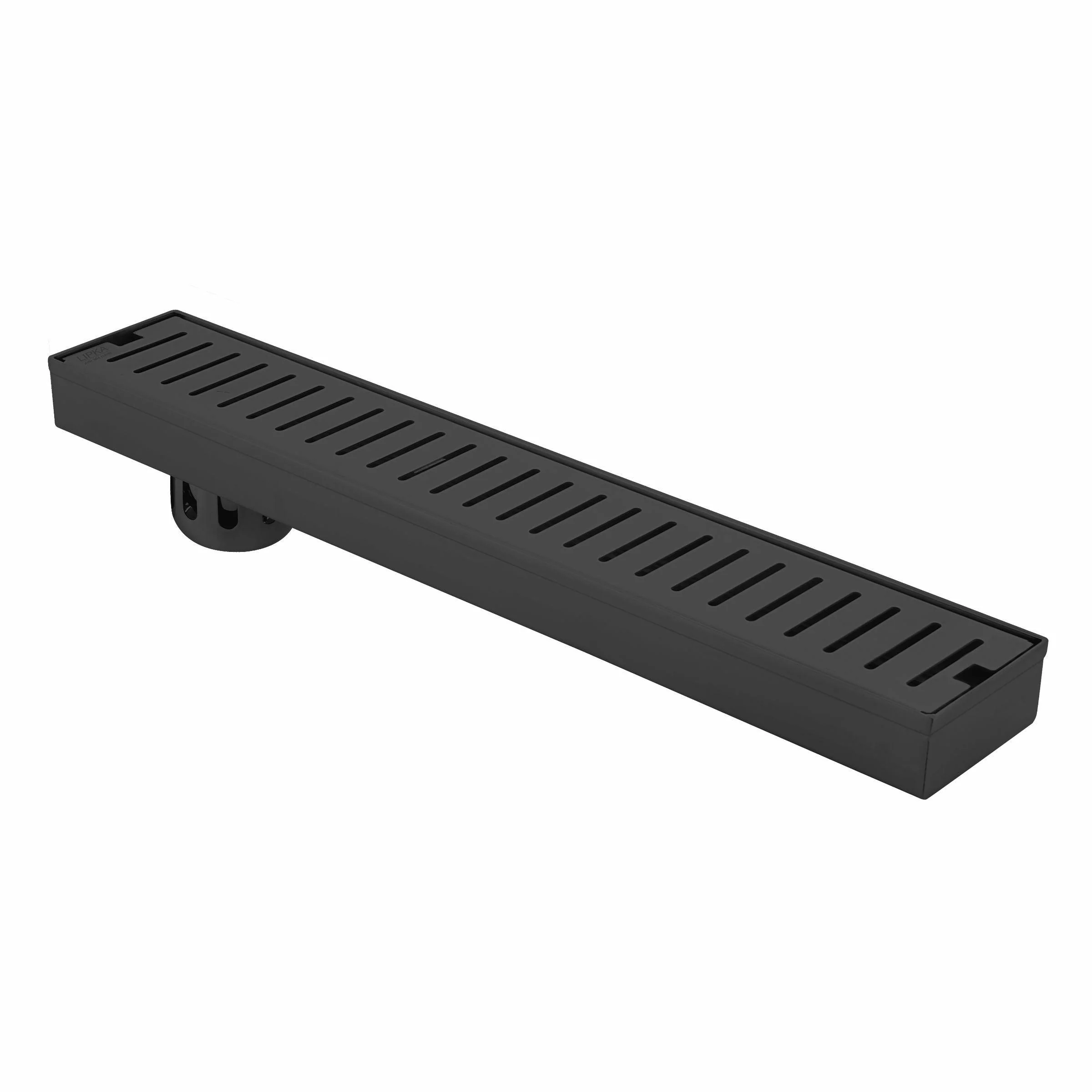 Vertical Shower Drain Channel - Black (32 x 3 Inches) - LIPKA