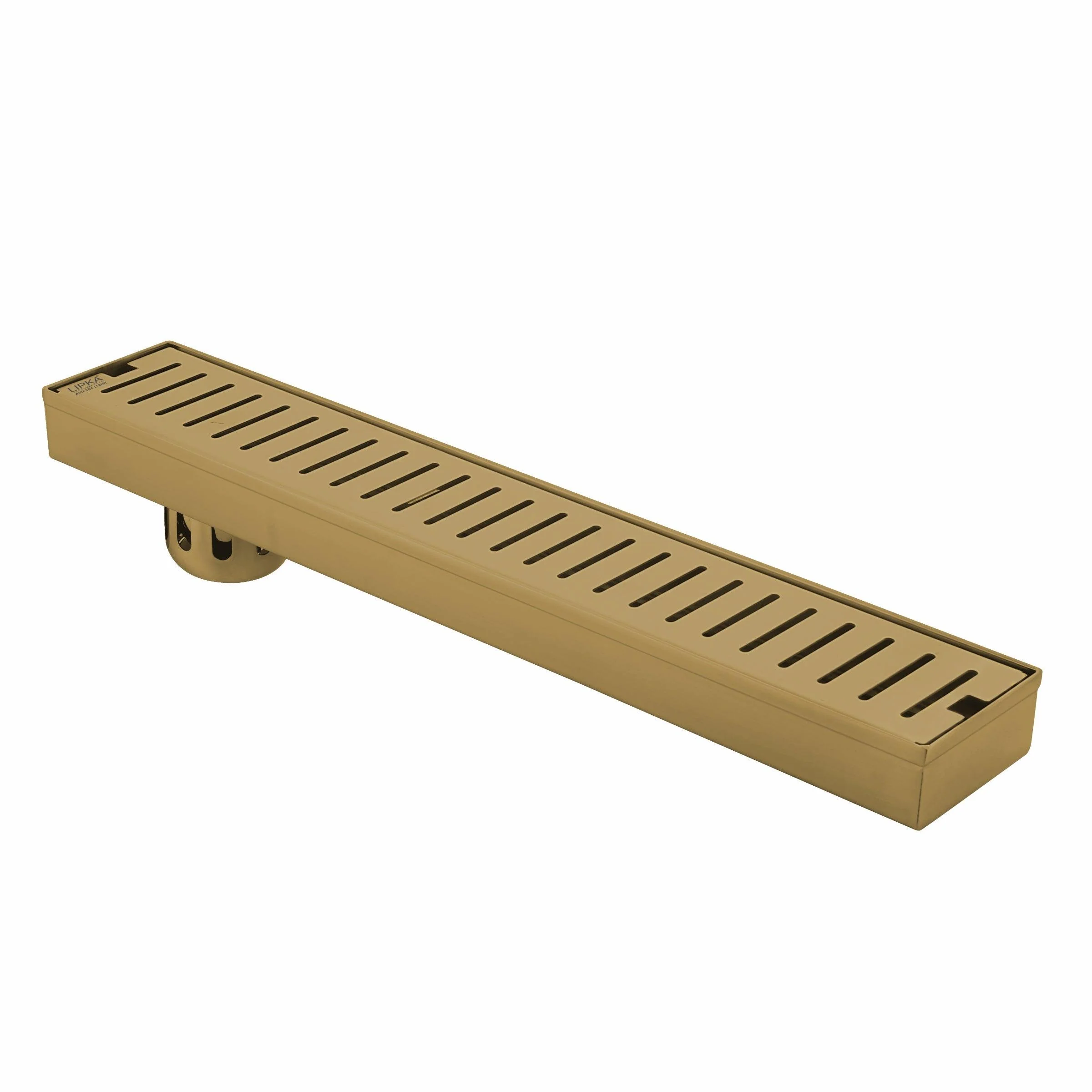 Vertical Shower Drain Channel - Yellow Gold (32 x 3 Inches) - LIPKA