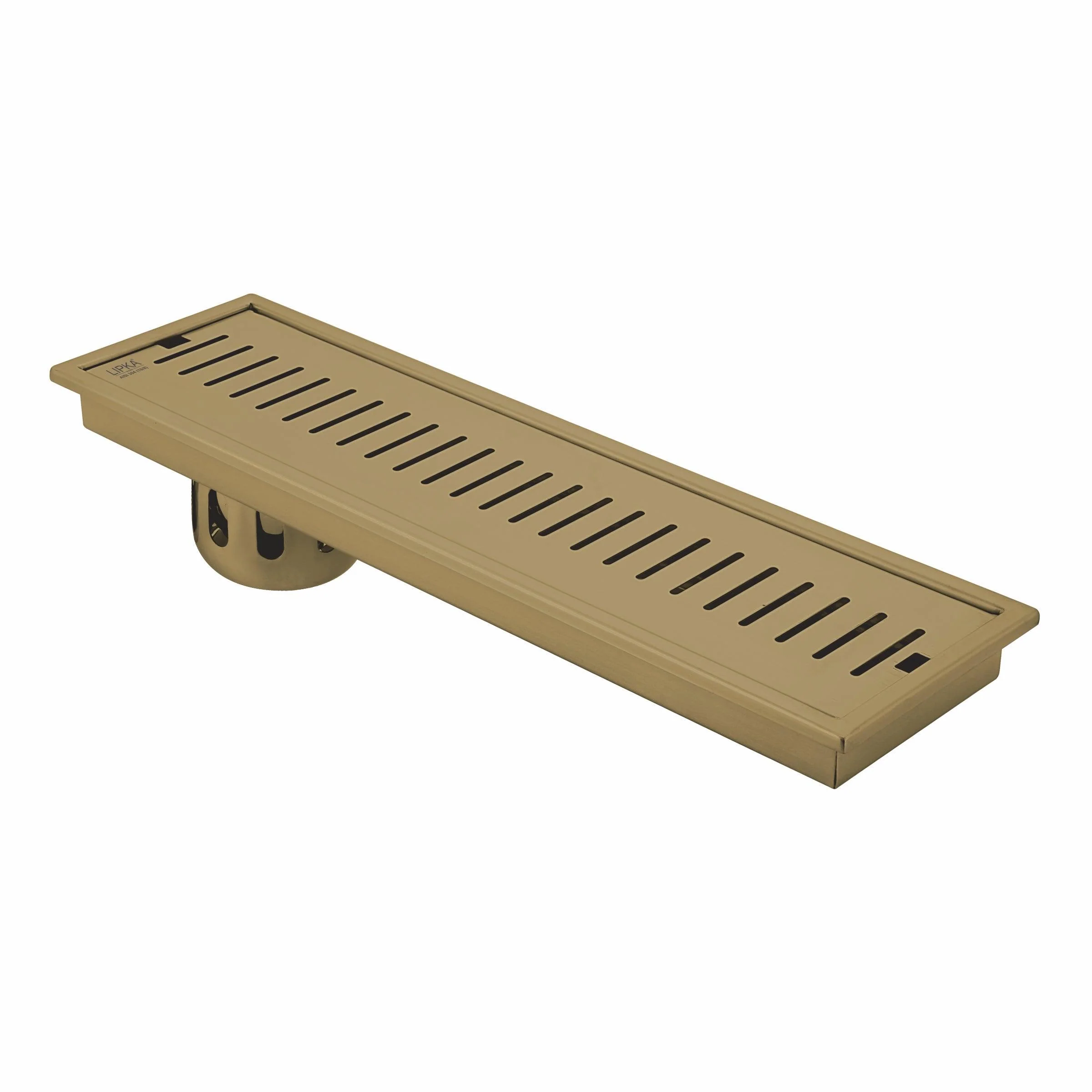 Vertical Shower Drain Channel - Yellow Gold (32 x 5 Inches) - LIPKA