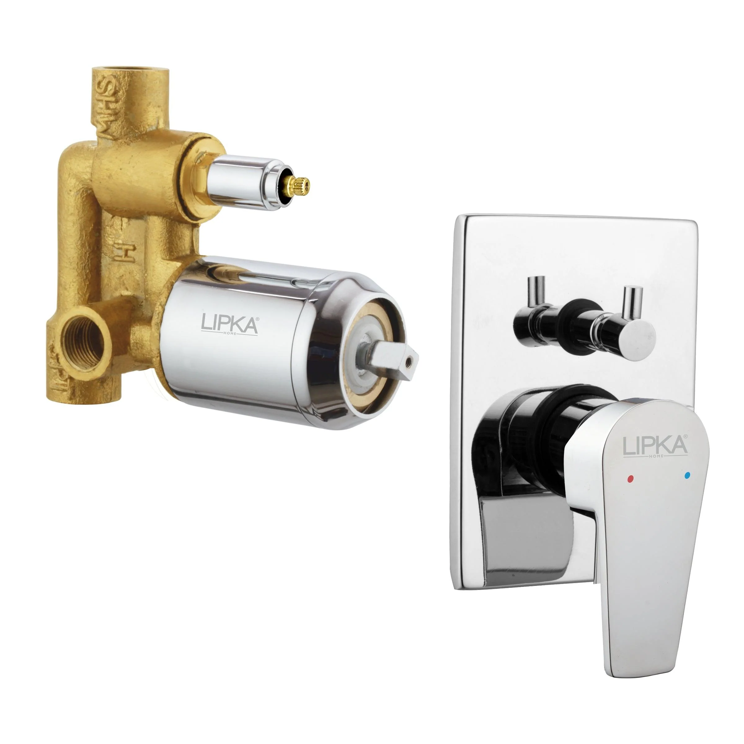 Victory 2-inlet Single Lever Diverter High-Flow (Complete Set) - LIPKA