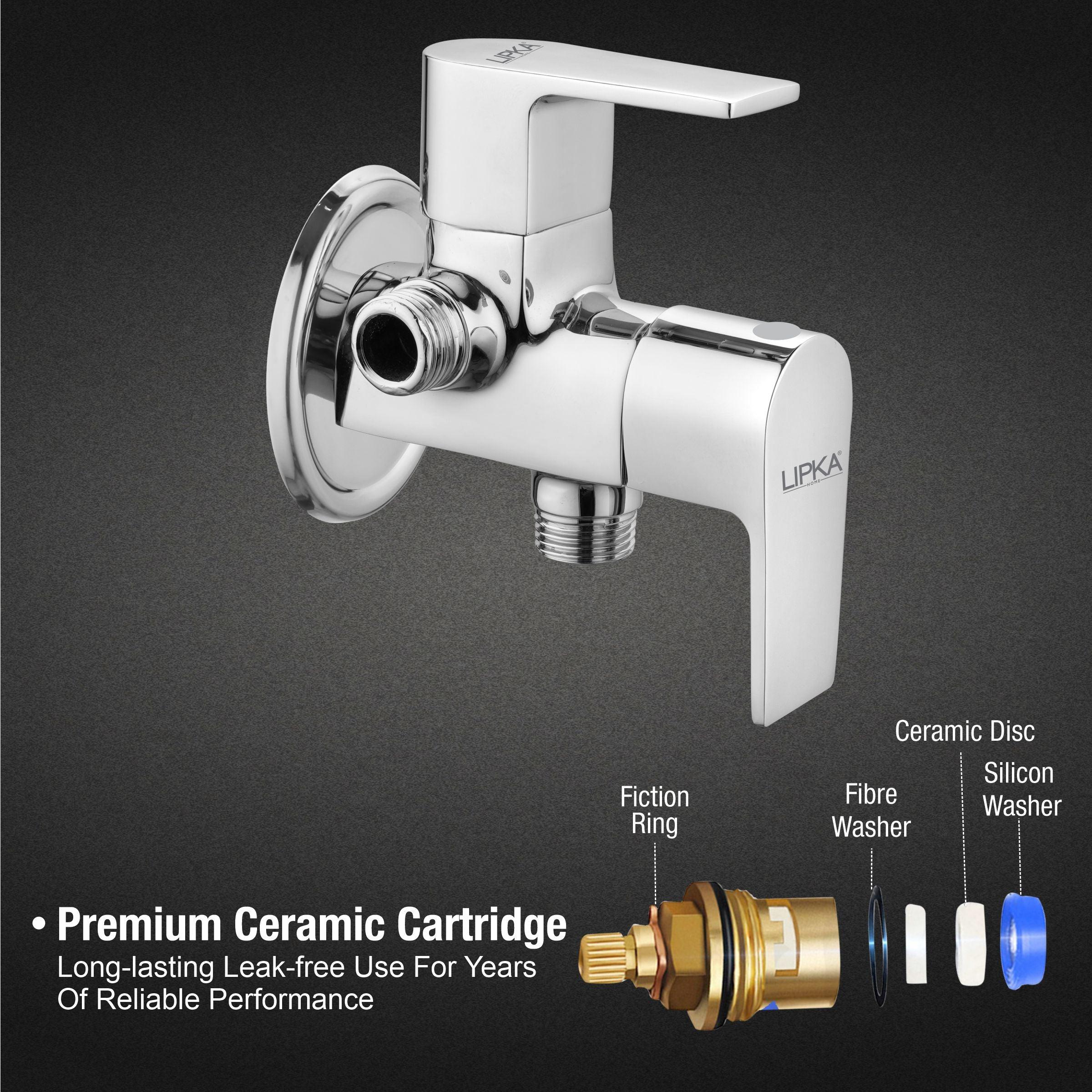 Victory Angle Valve Two Way Double Handle Brass Faucet - LIPKA - Image 3