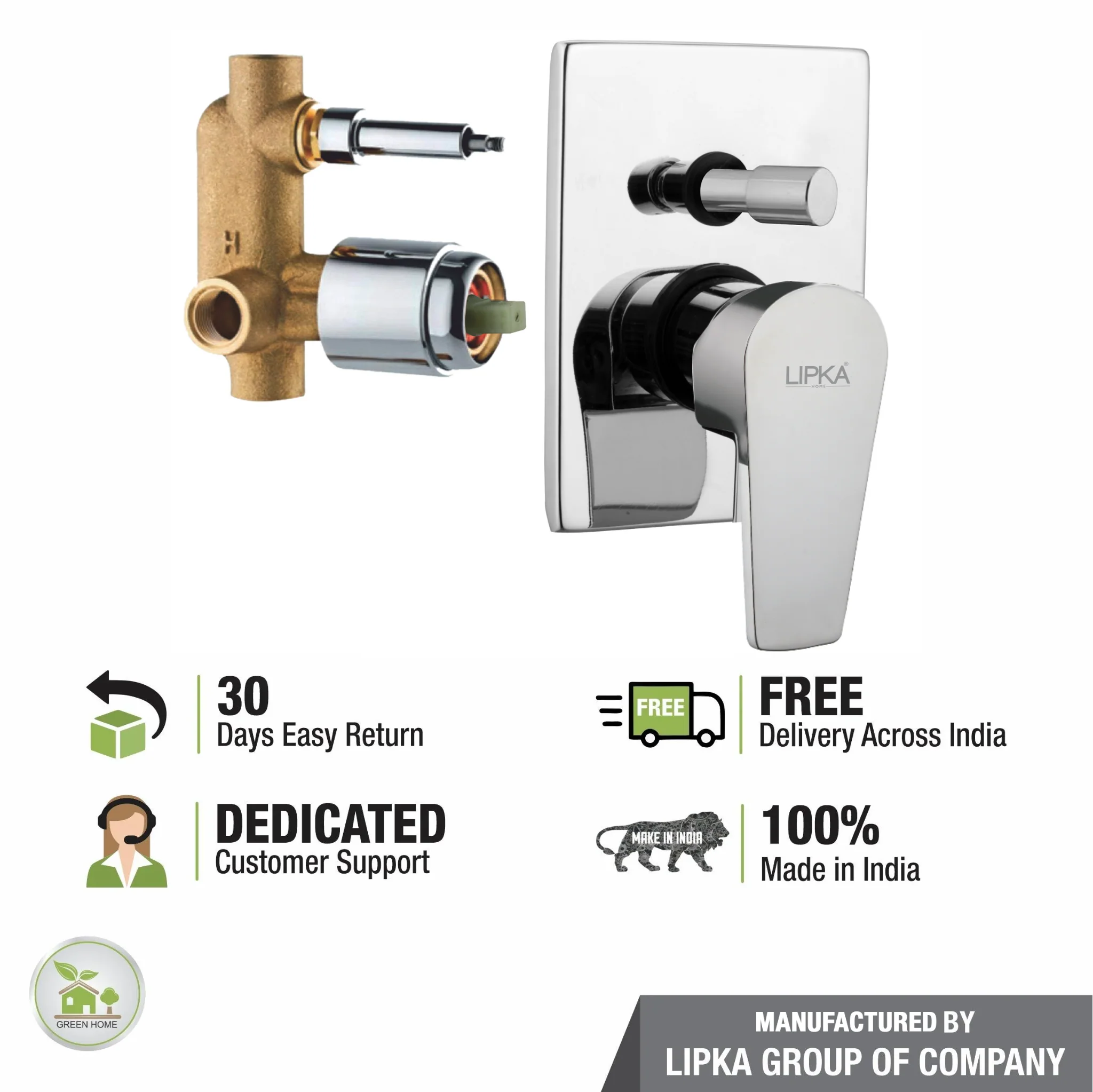 Victory JAQ 2-inlet Single Lever Diverter (Complete Set)- LIPKA - Image 3