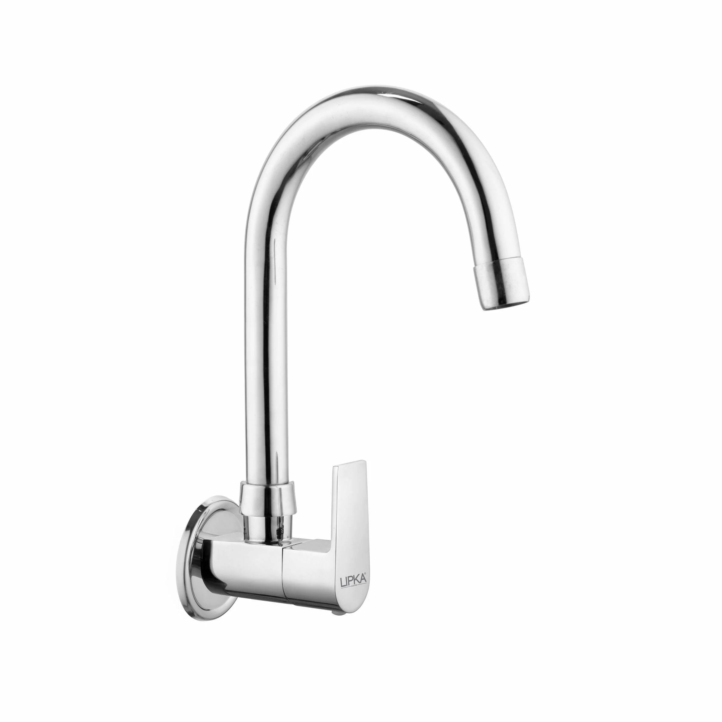 Victory Sink Tap with Medium (15 Inches) Round Swivel Spout Brass Faucet - LIPKA