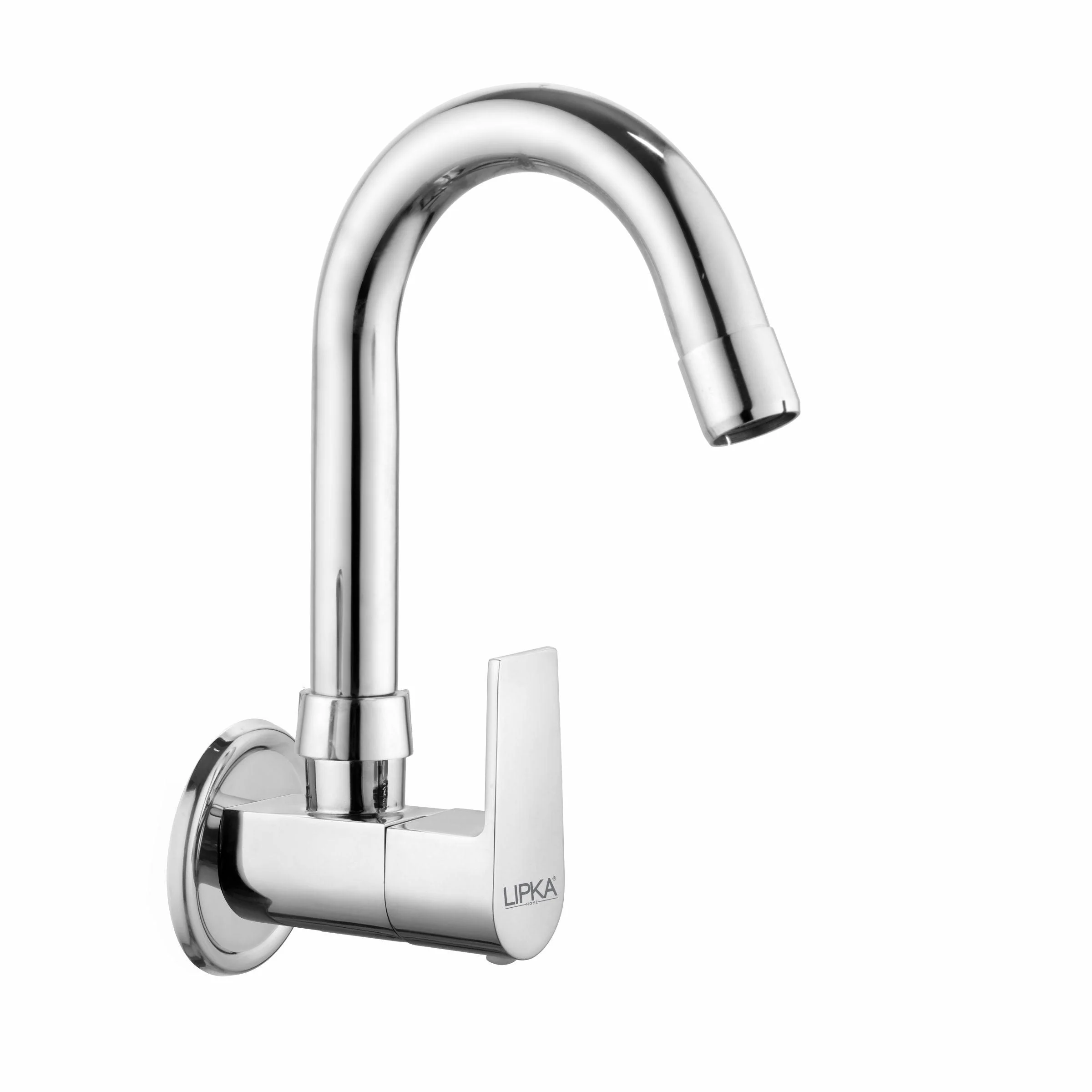 Victory Sink Tap with Small (12 Inches) Round Swivel Spout Brass Faucet - LIPKA