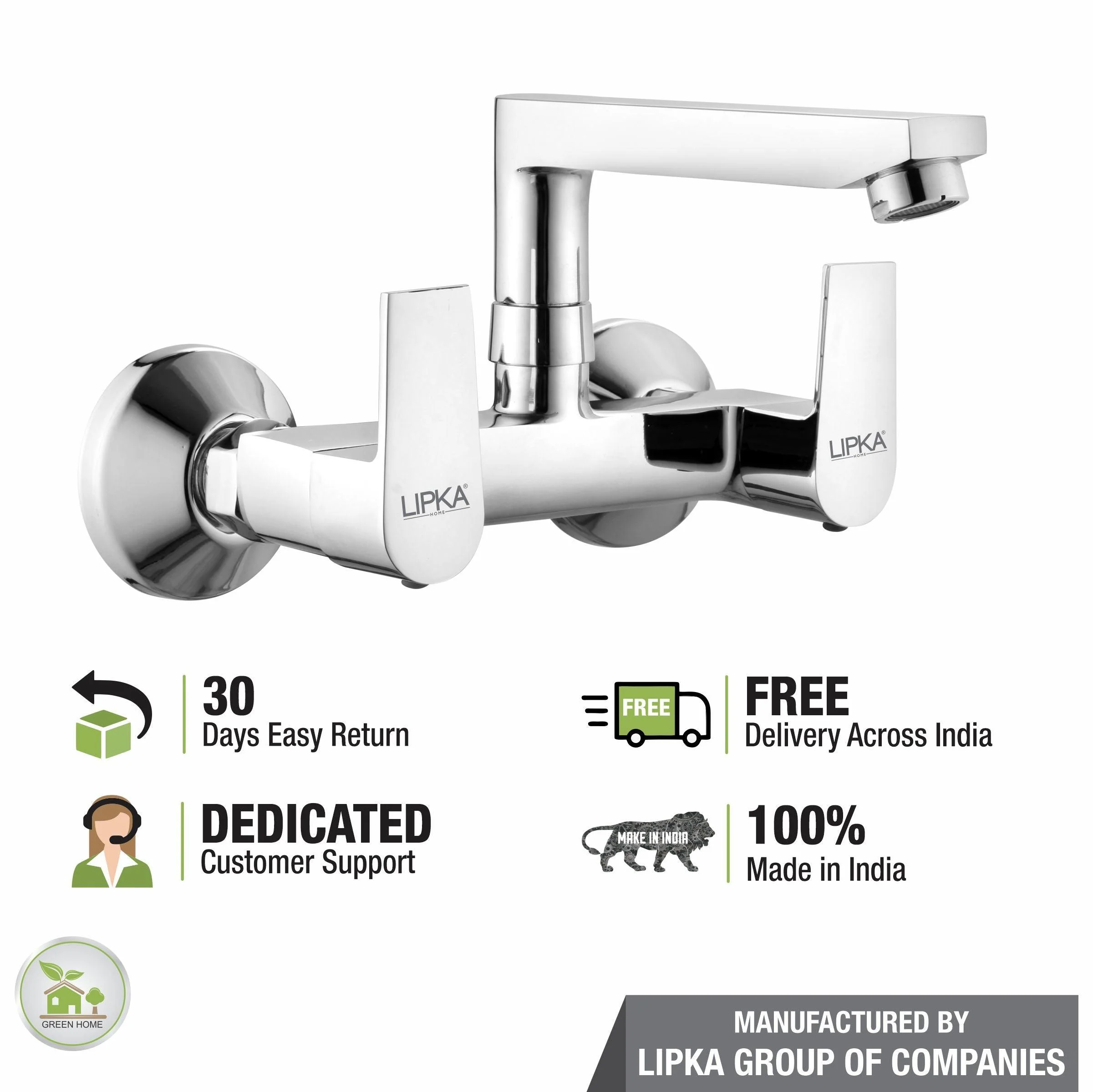 Victory Sink Mixer with Swivel Spout Faucet - LIPKA - Image 6