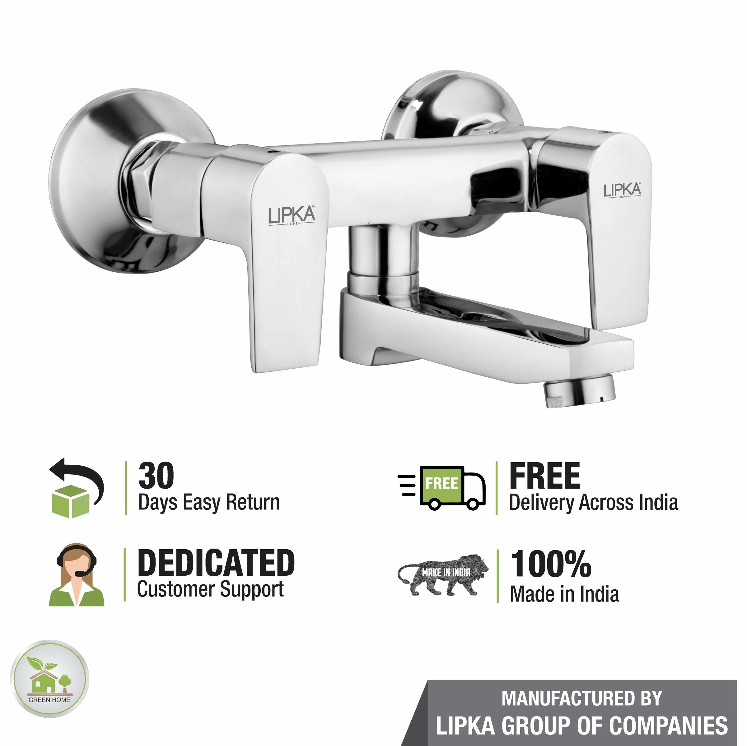 Victory Wall Mixer Brass Faucet - LIPKA - Image 5
