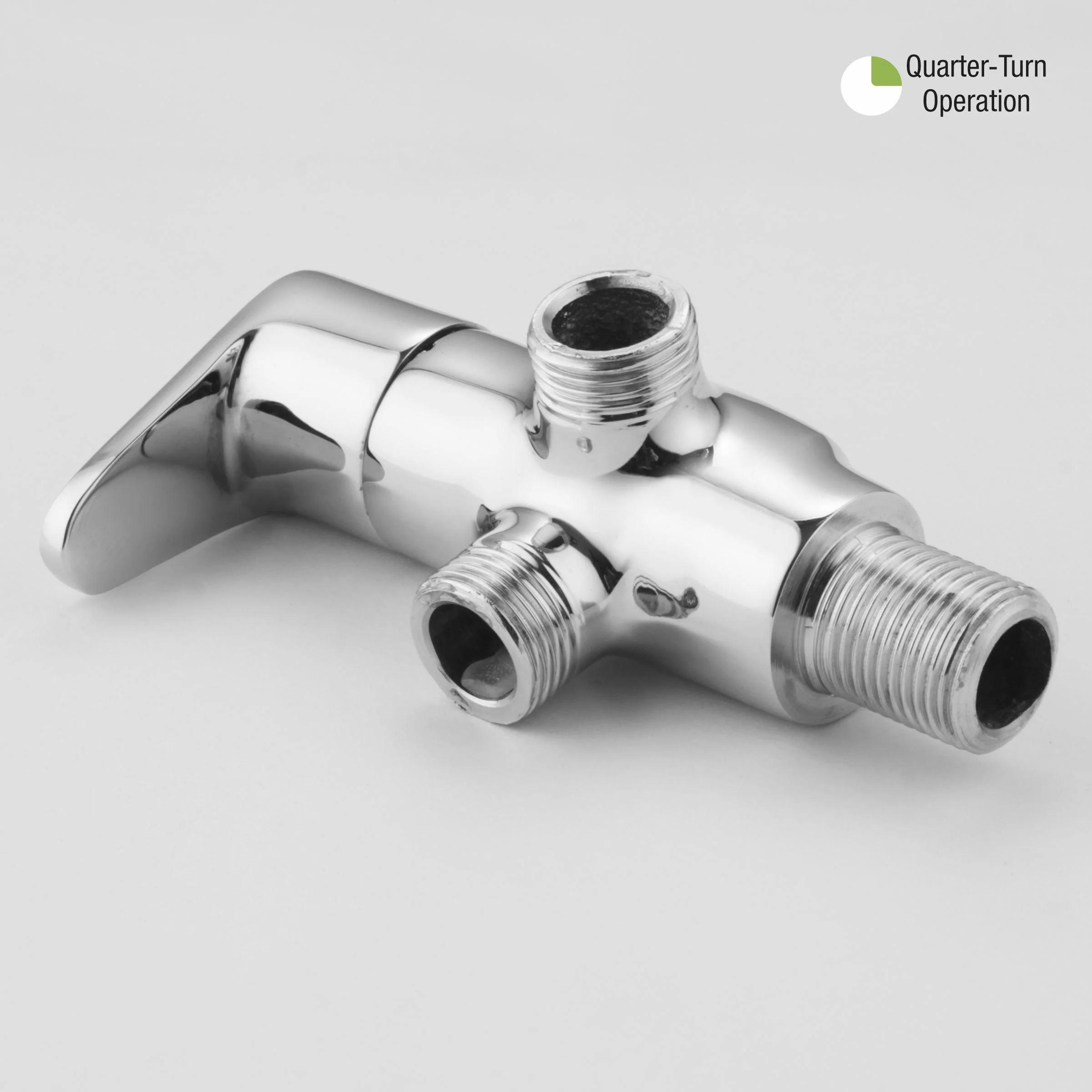 Virgo Angle Valve Two Way Brass Faucet - LIPKA - Image 5