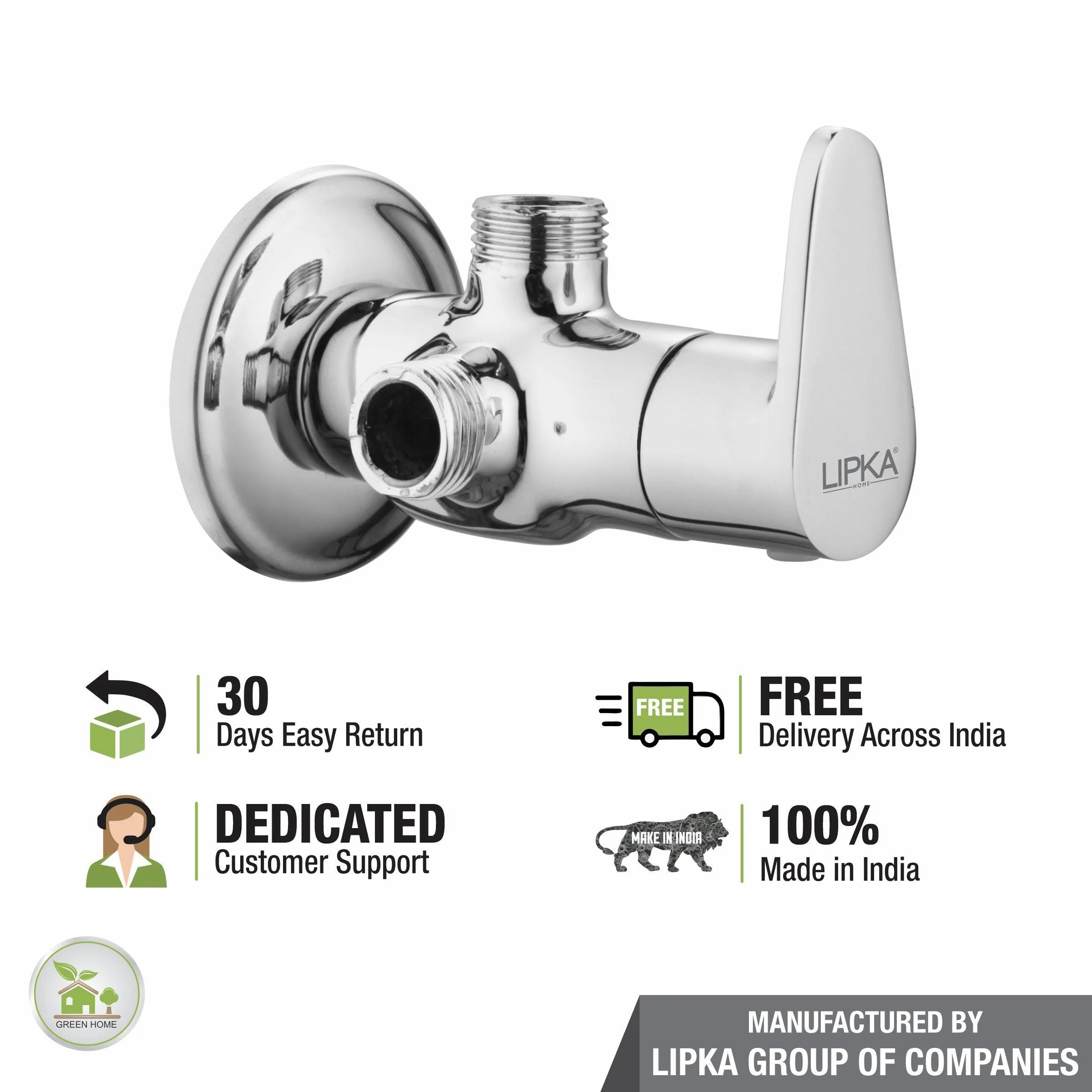 Virgo Angle Valve Two Way Brass Faucet - LIPKA - Image 6