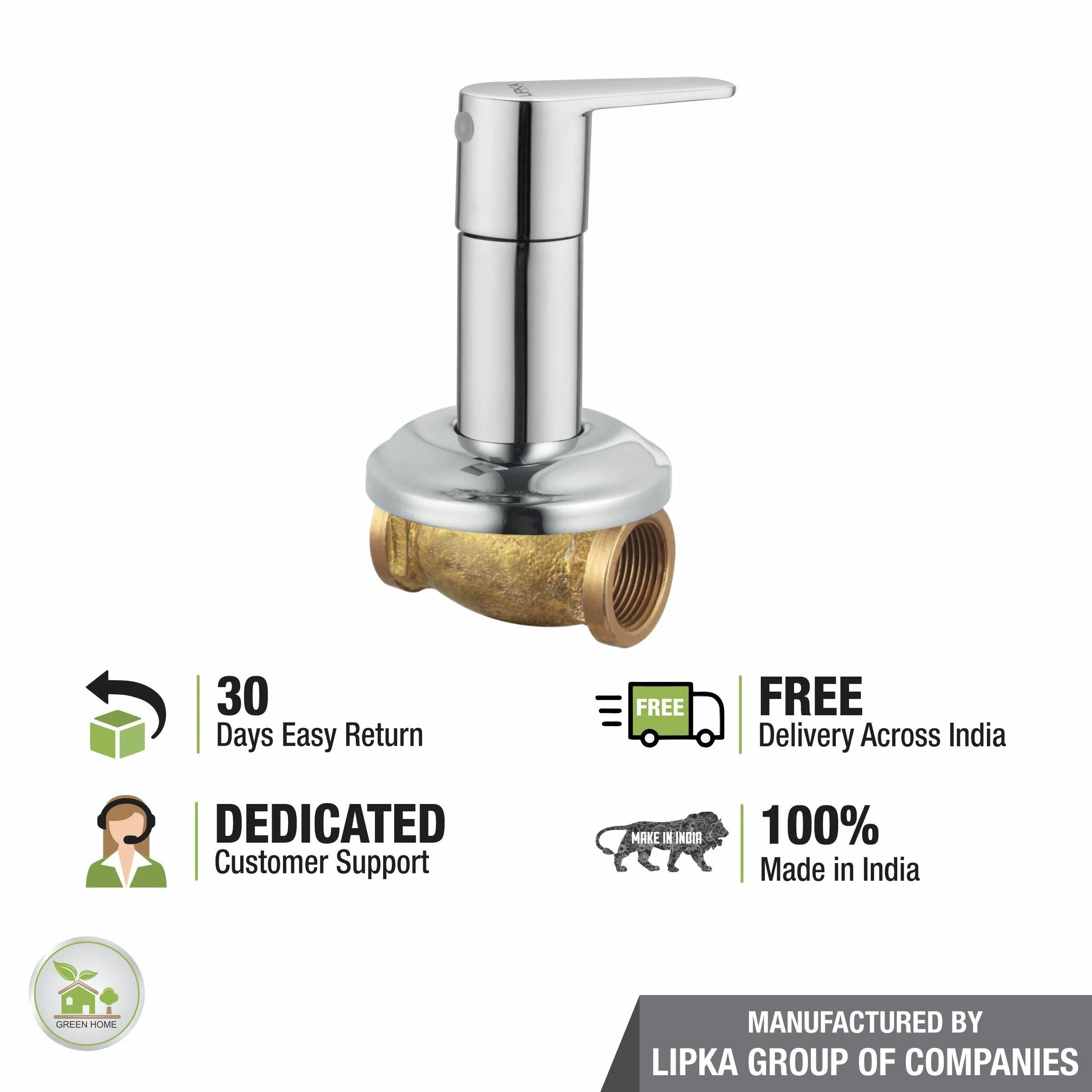 Virgo Concealed Stop Valve 20mm Brass Faucet - LIPKA - Image 6