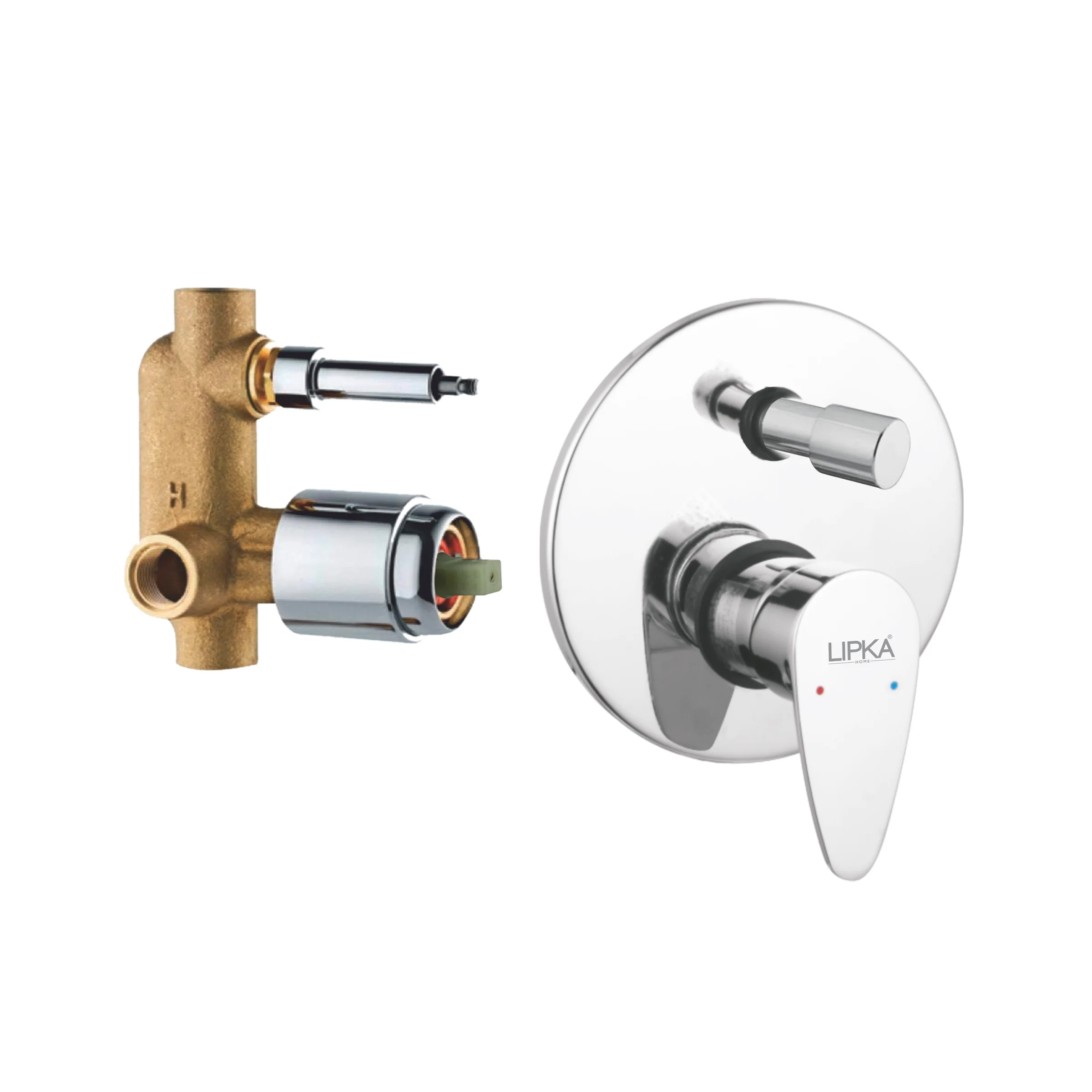 Virgo JAQ 2-inlet Single Lever Diverter (Complete Set)- LIPKA